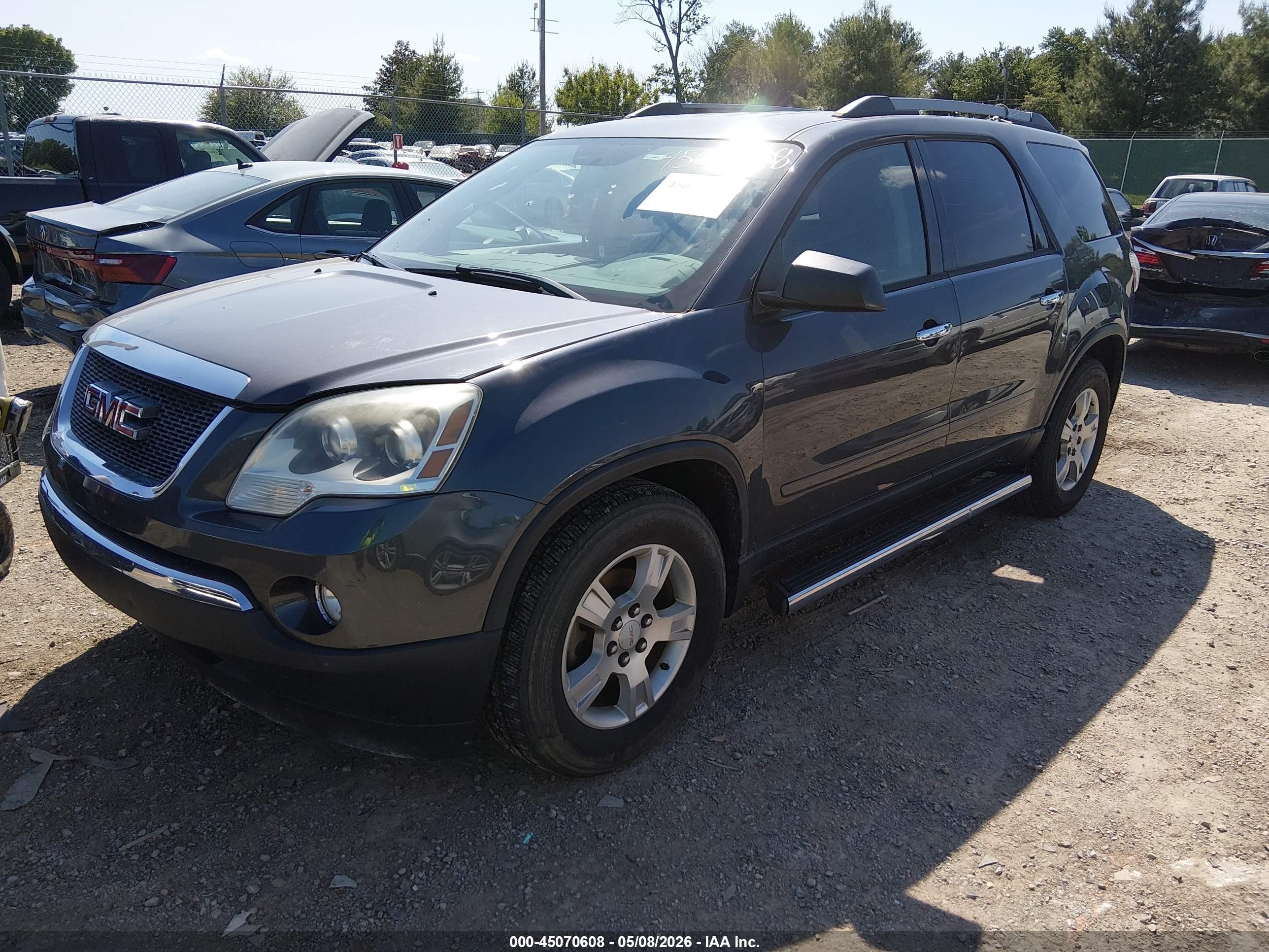 2012 Gmc Acadia Sl Серый vin: 1GKKRNED3CJ390019