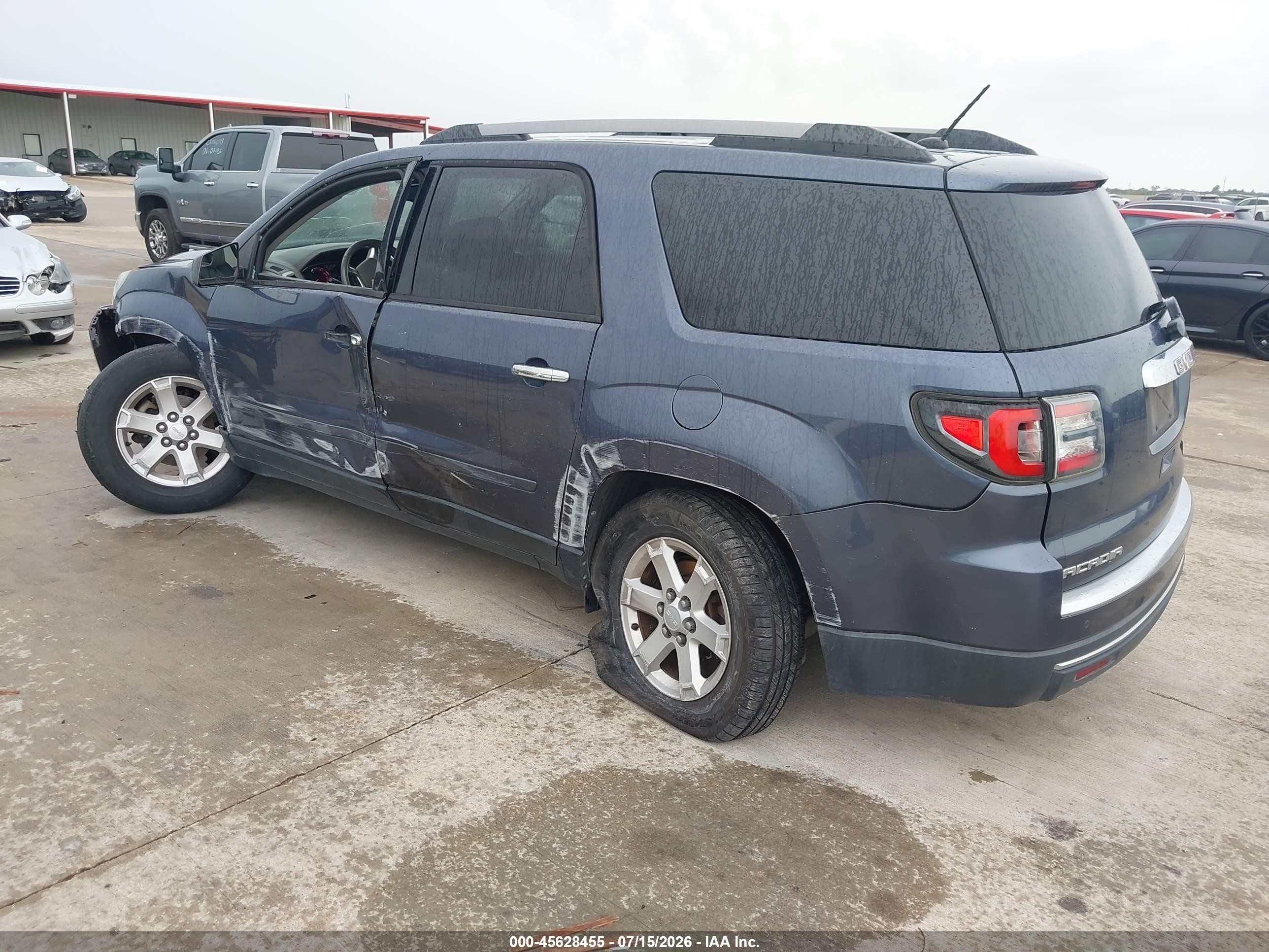 2014 Gmc Acadia Sle-1 Blue vin: 1GKKRNED3EJ189949