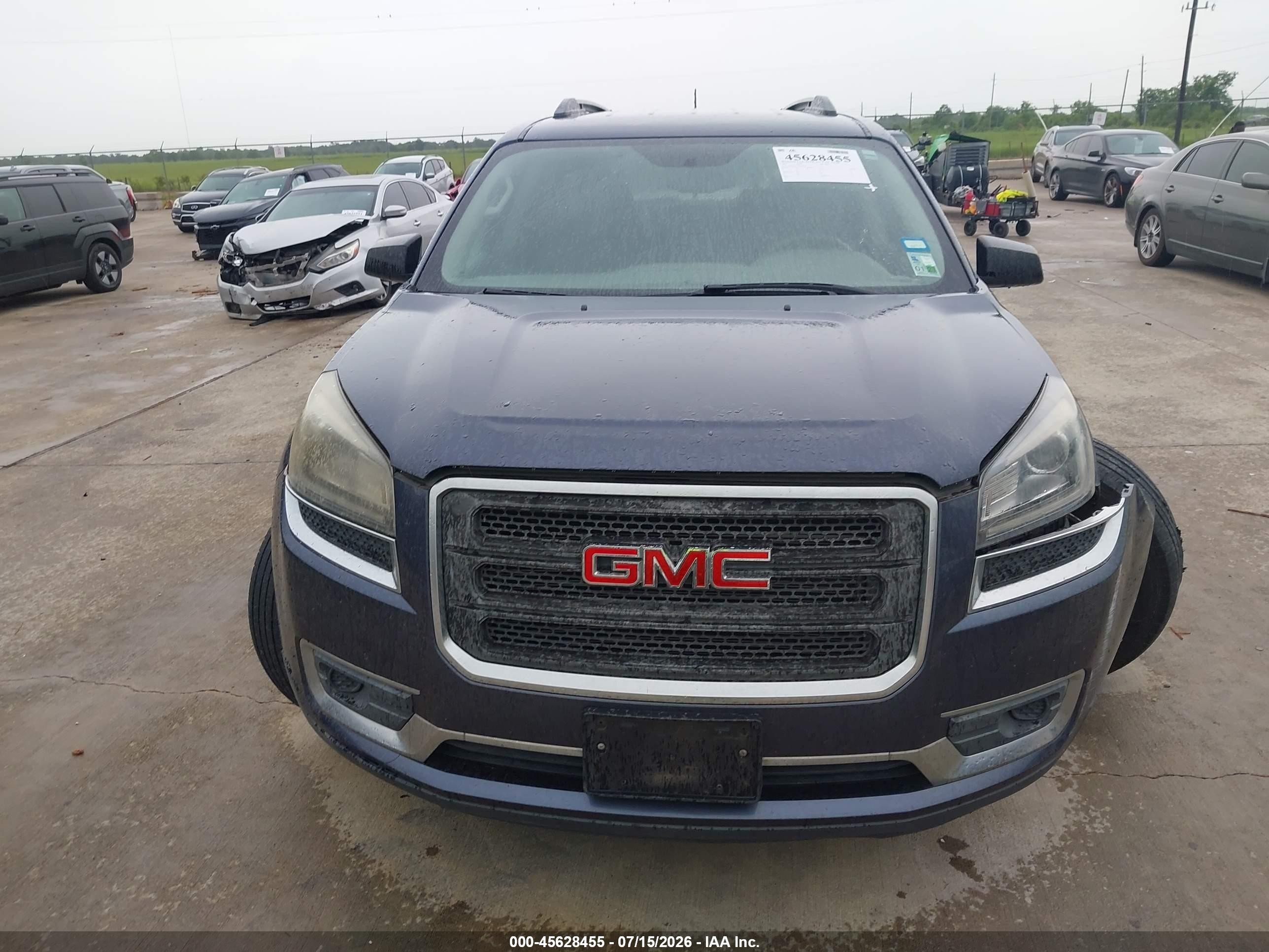2014 Gmc Acadia Sle-1 Blue vin: 1GKKRNED3EJ189949