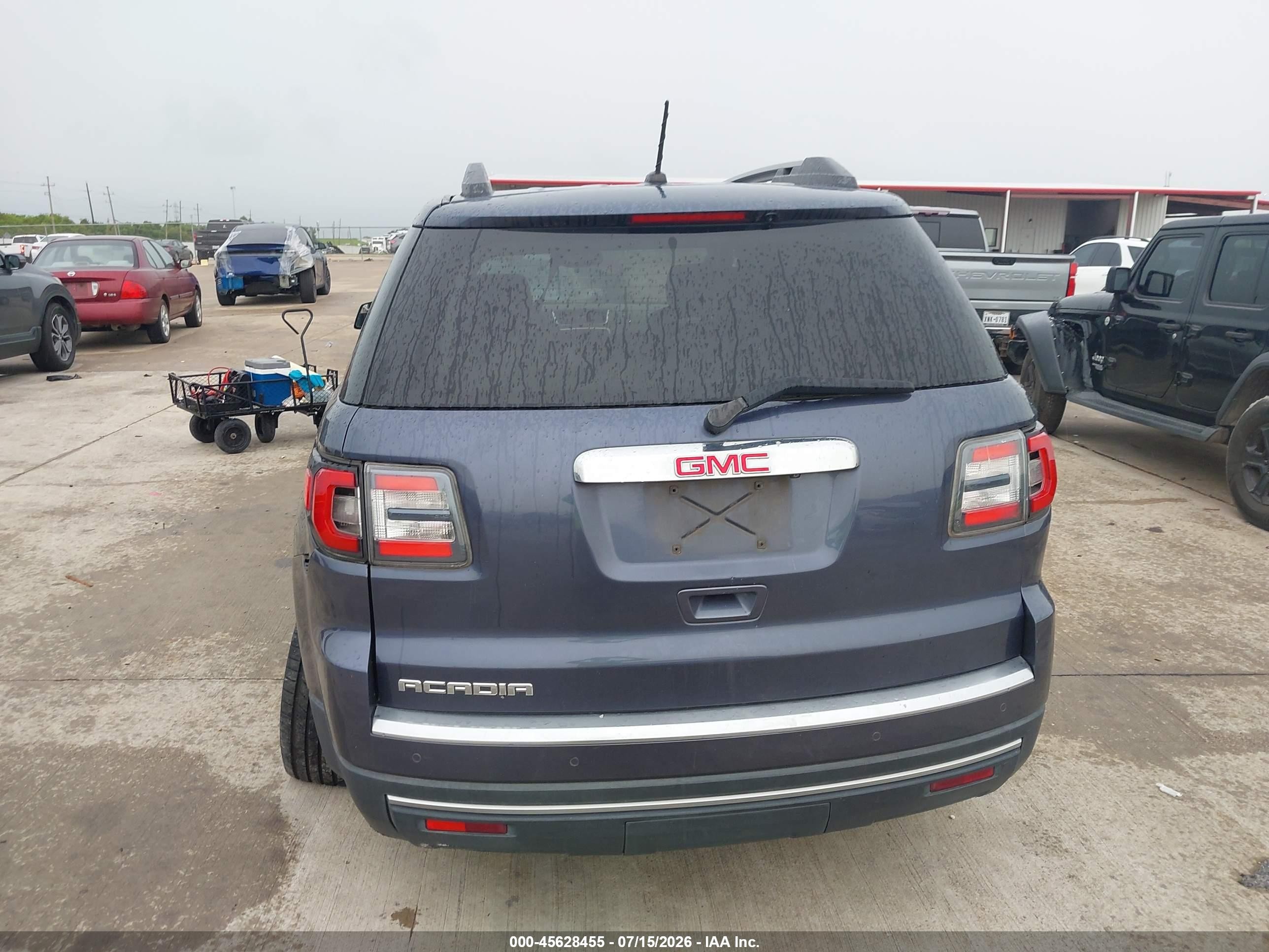 2014 Gmc Acadia Sle-1 Blue vin: 1GKKRNED3EJ189949