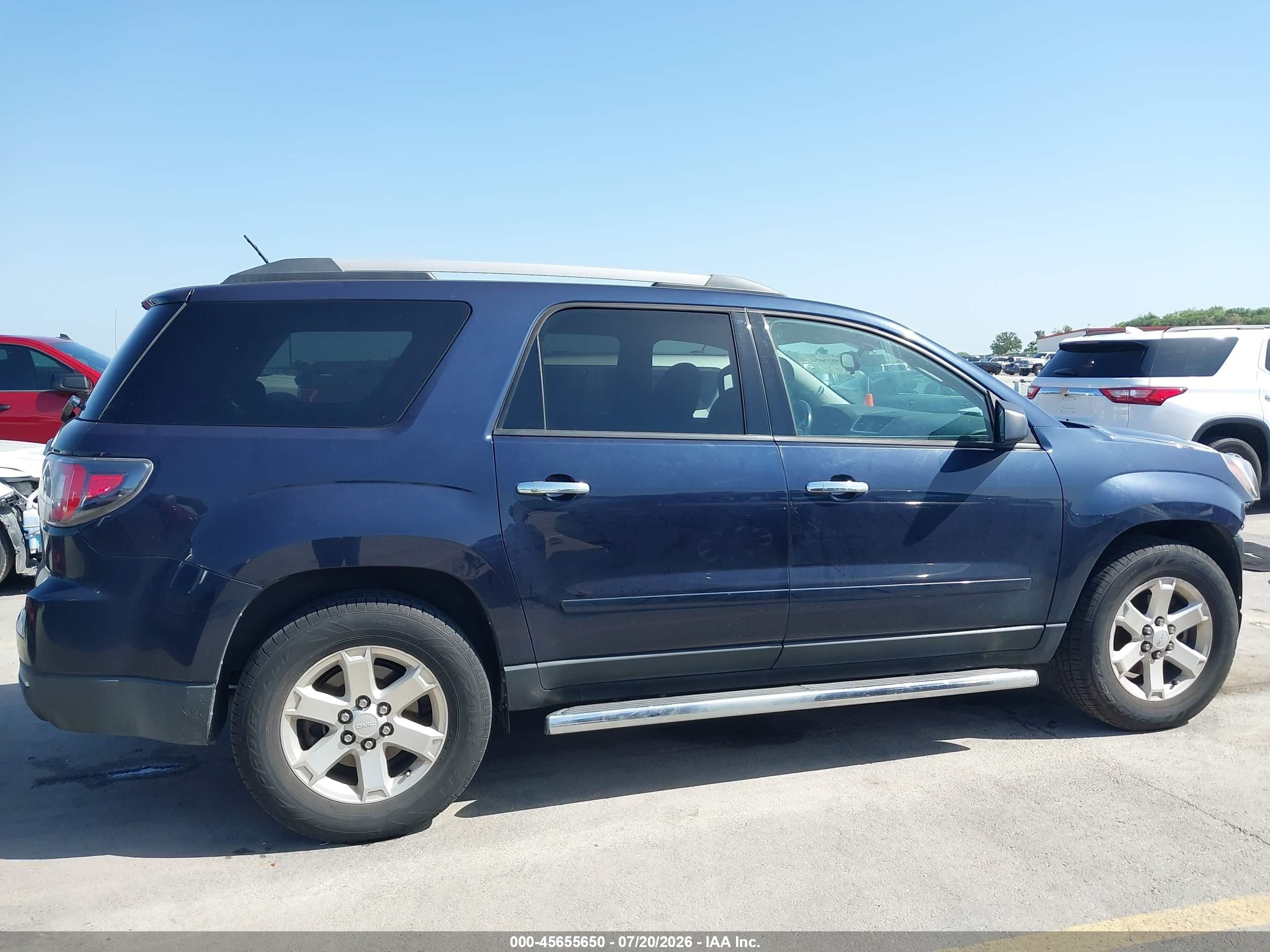 2015 Gmc Acadia Sle-1 Dark Blue vin: 1GKKRNED3FJ101791