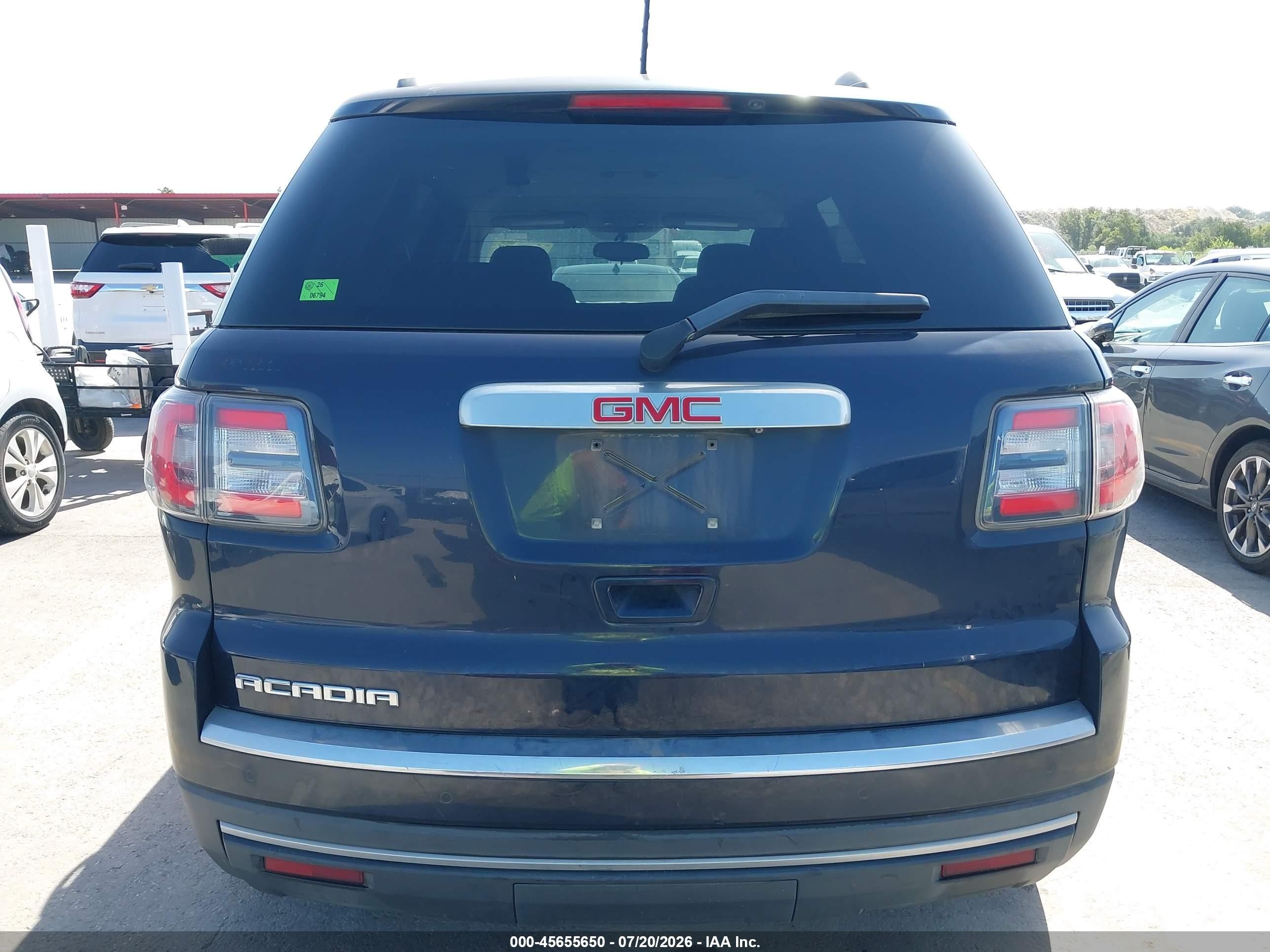 2015 Gmc Acadia Sle-1 Dark Blue vin: 1GKKRNED3FJ101791