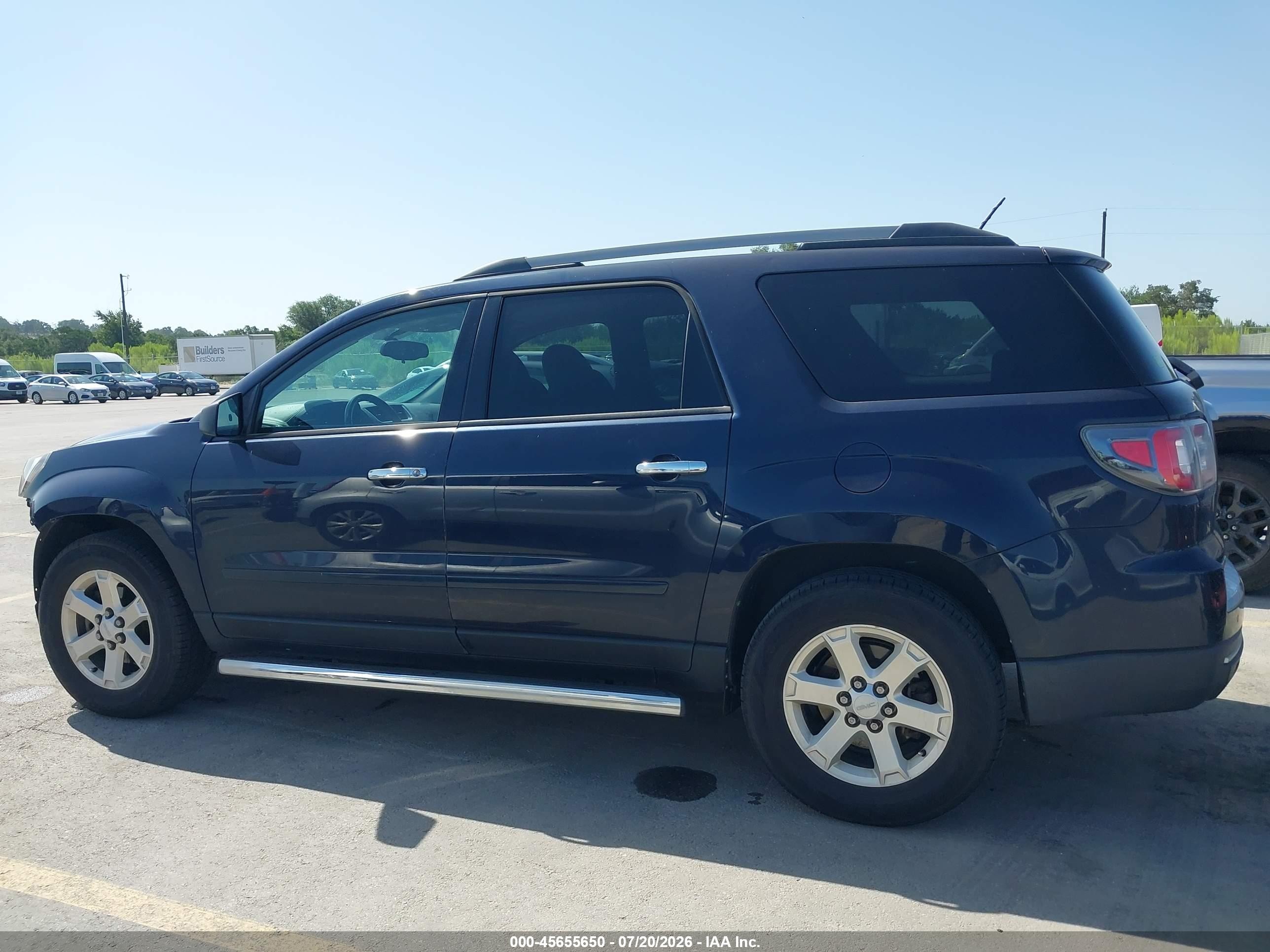 2015 Gmc Acadia Sle-1 Dark Blue vin: 1GKKRNED3FJ101791