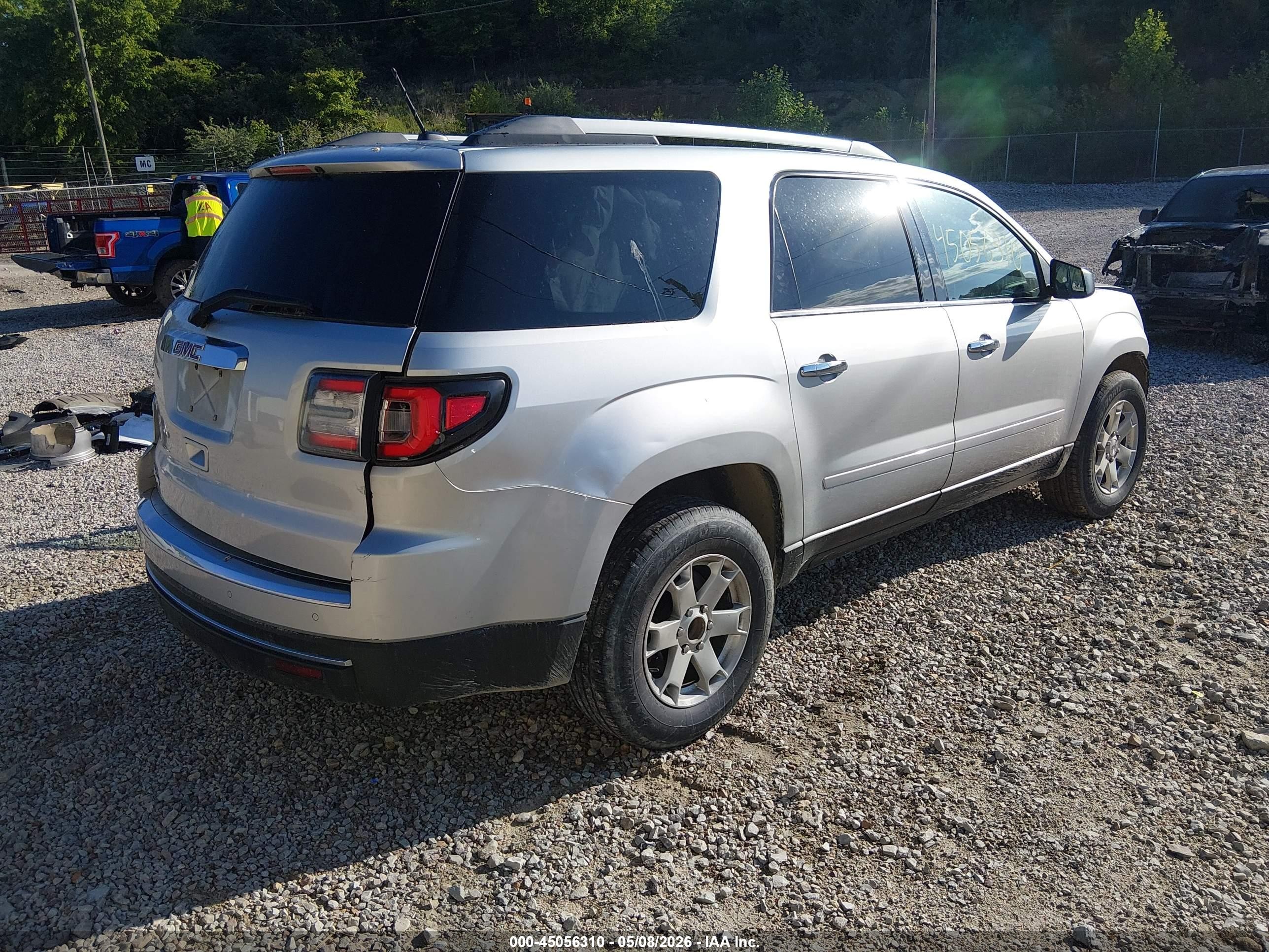 2015 Gmc Acadia Sle-1 Silver vin: 1GKKRNED3FJ155995