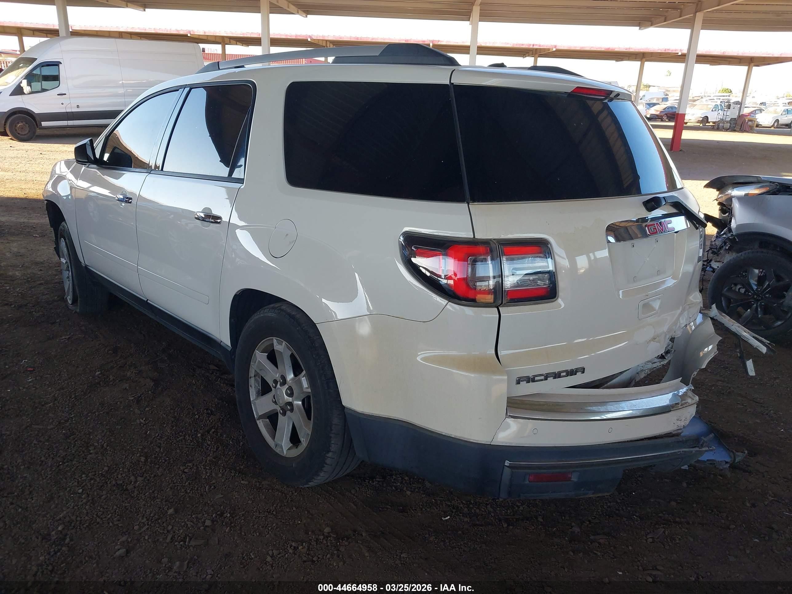2015 Gmc Acadia Sle-1 White vin: 1GKKRNED3FJ216794