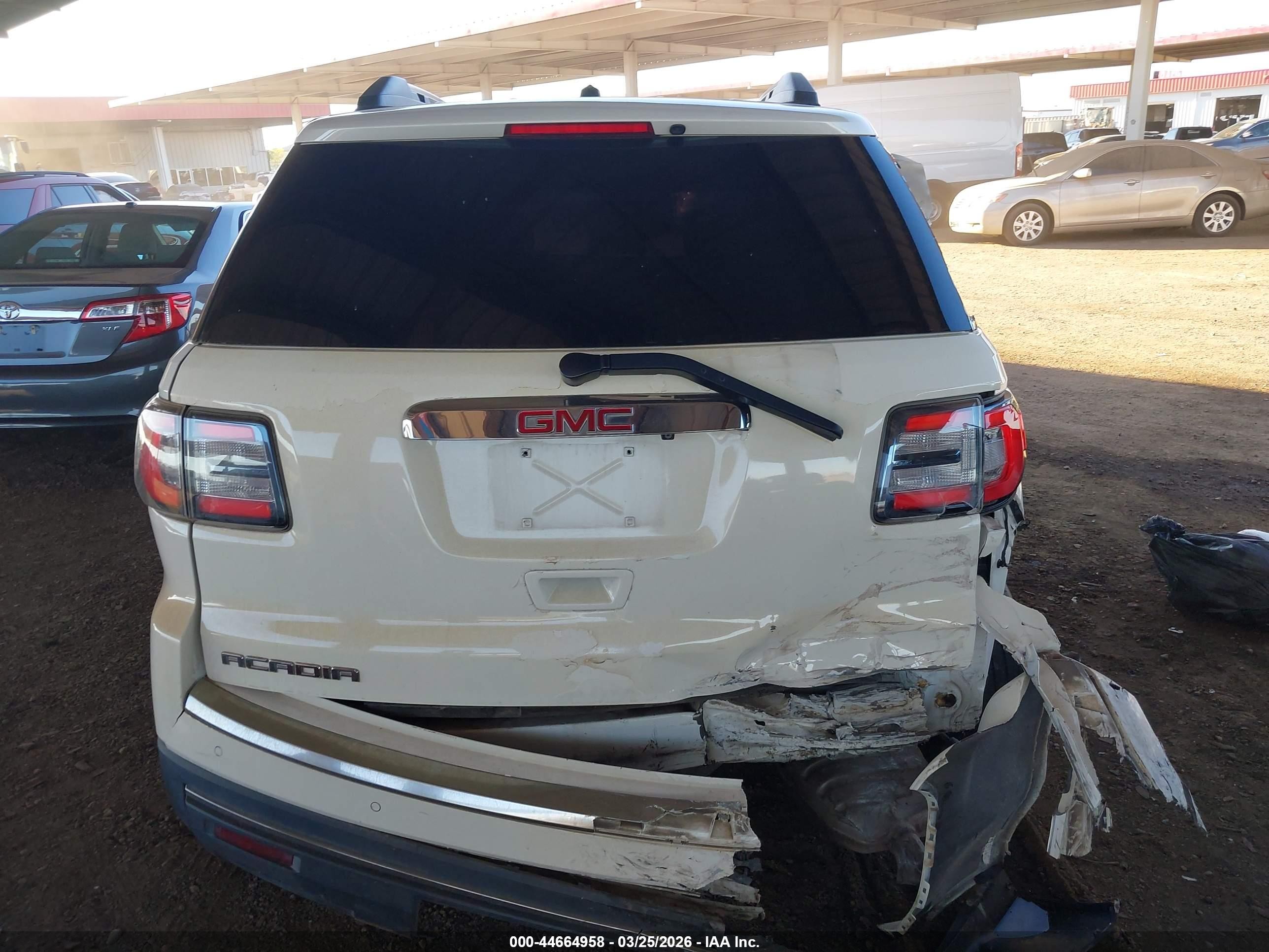 2015 Gmc Acadia Sle-1 White vin: 1GKKRNED3FJ216794