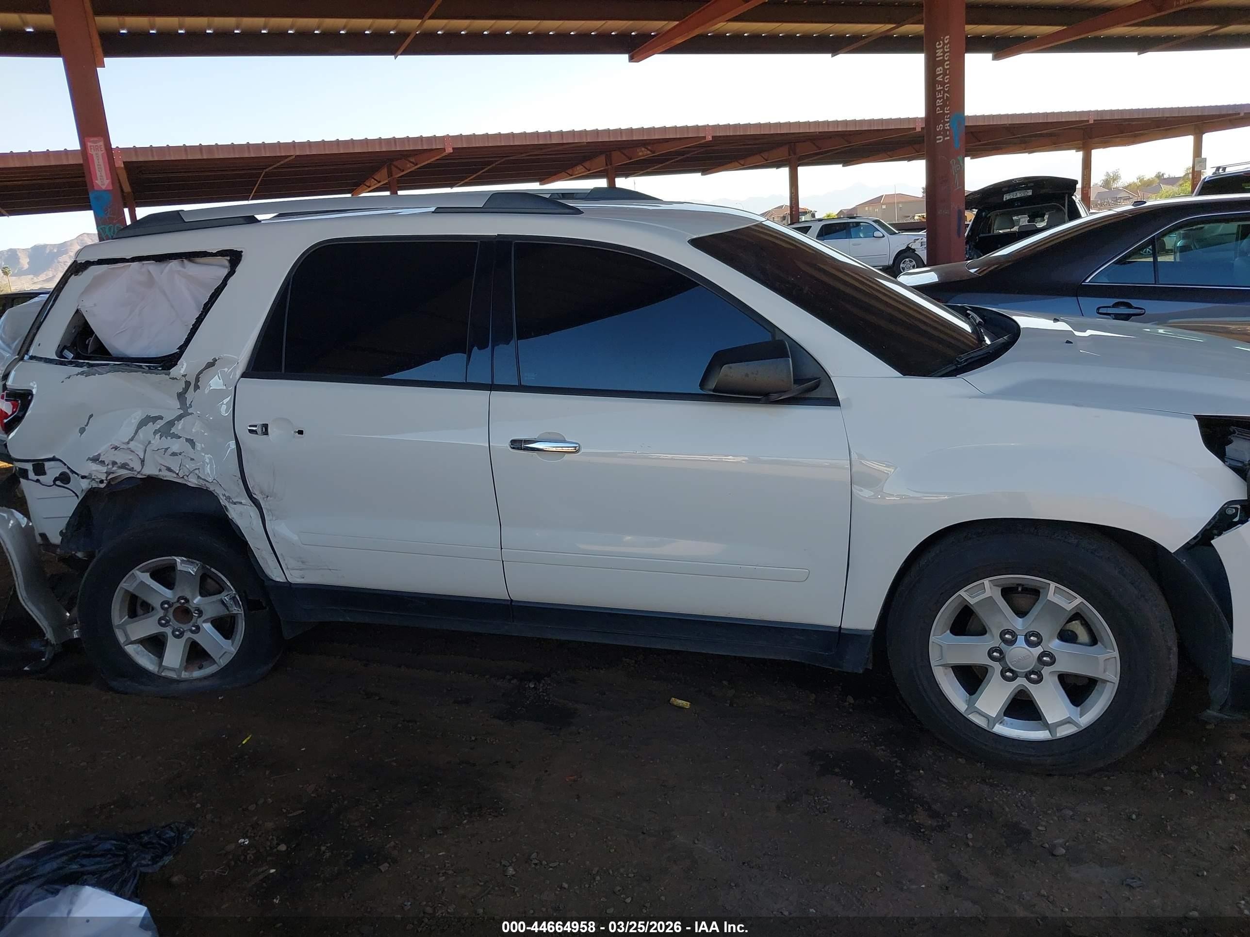 2015 Gmc Acadia Sle-1 White vin: 1GKKRNED3FJ216794
