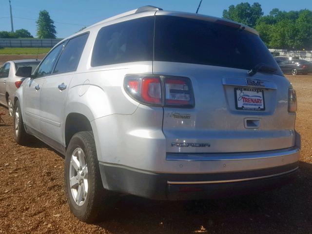 2015 Gmc Acadia Sle Silver vin: 1GKKRNED3FJ289535