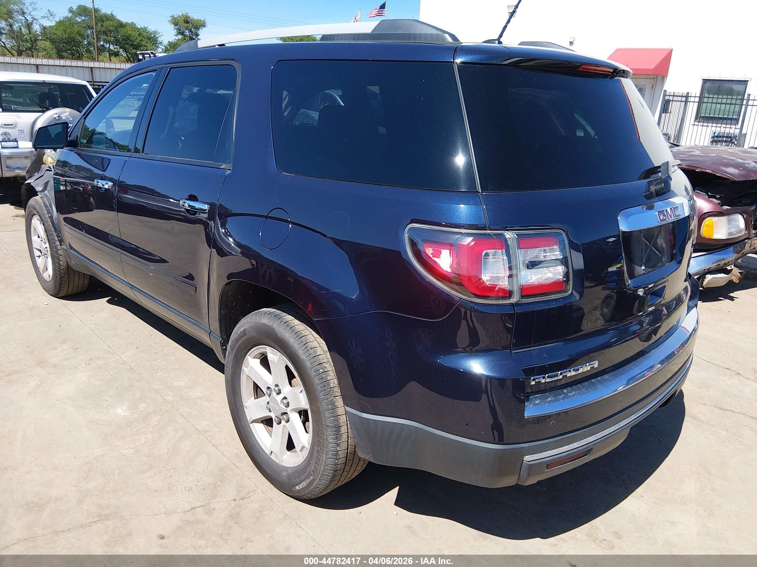 2015 Gmc Acadia Sle-1 Blue vin: 1GKKRNED3FJ296419