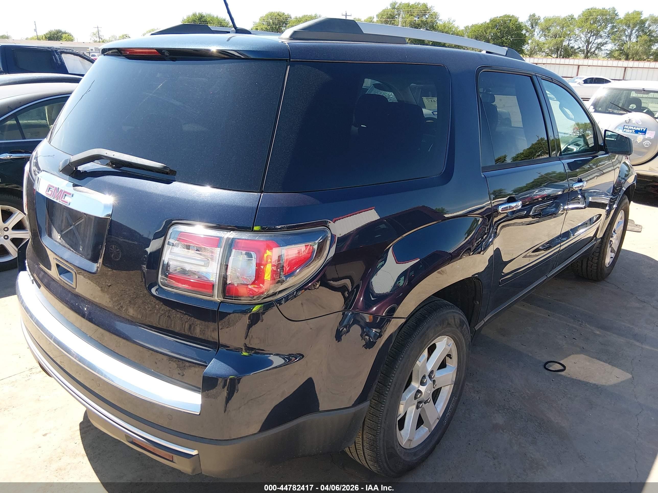 2015 Gmc Acadia Sle-1 Blue vin: 1GKKRNED3FJ296419