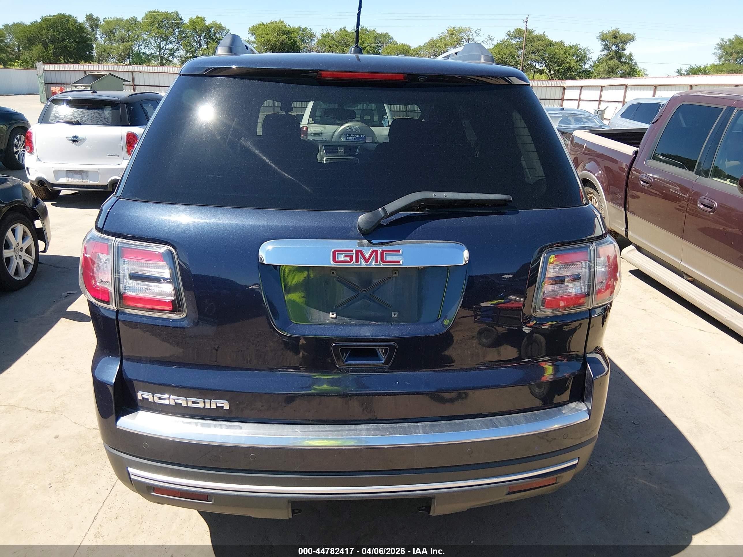 2015 Gmc Acadia Sle-1 Blue vin: 1GKKRNED3FJ296419