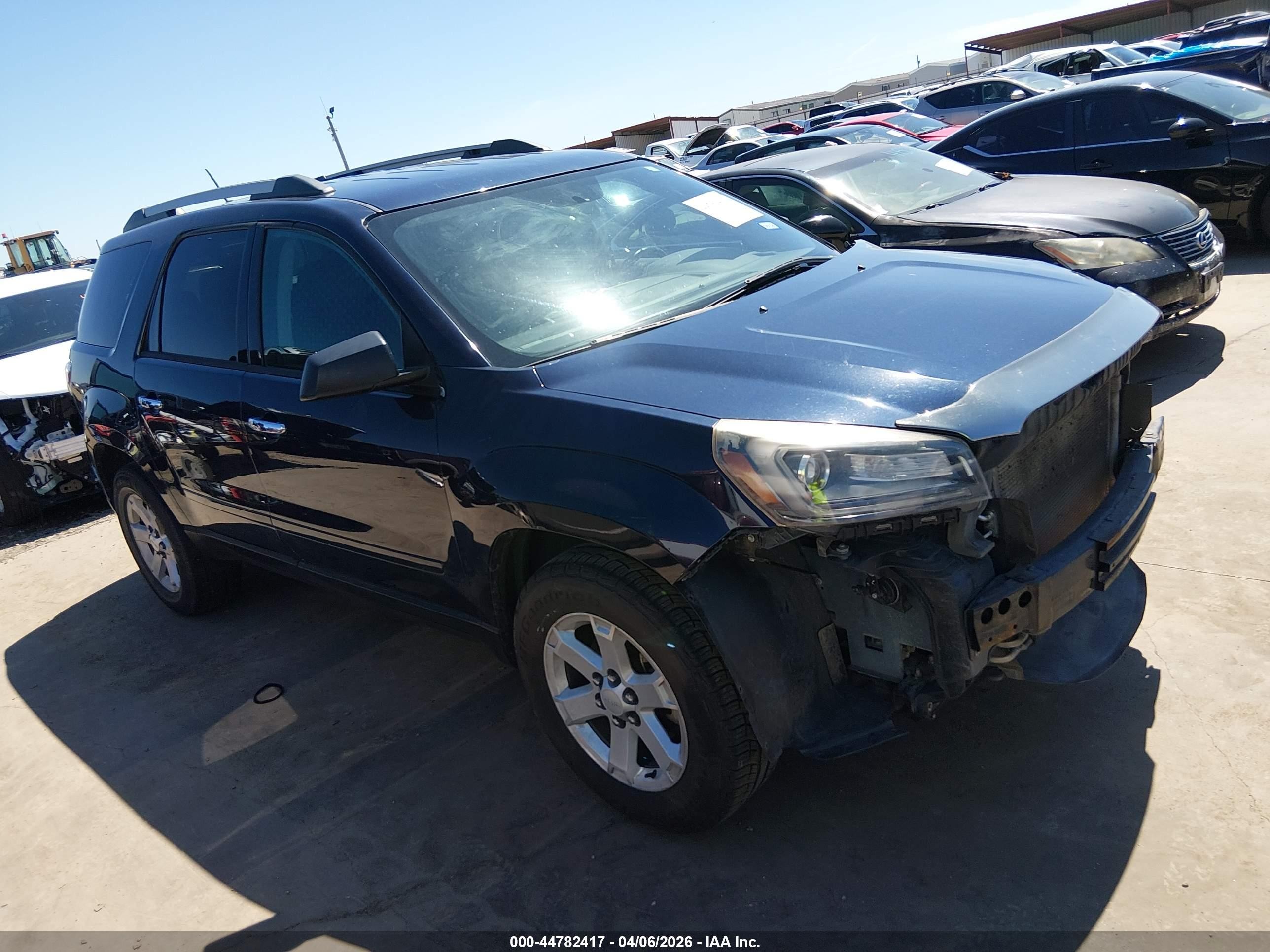 2015 Gmc Acadia Sle-1 Blue vin: 1GKKRNED3FJ296419