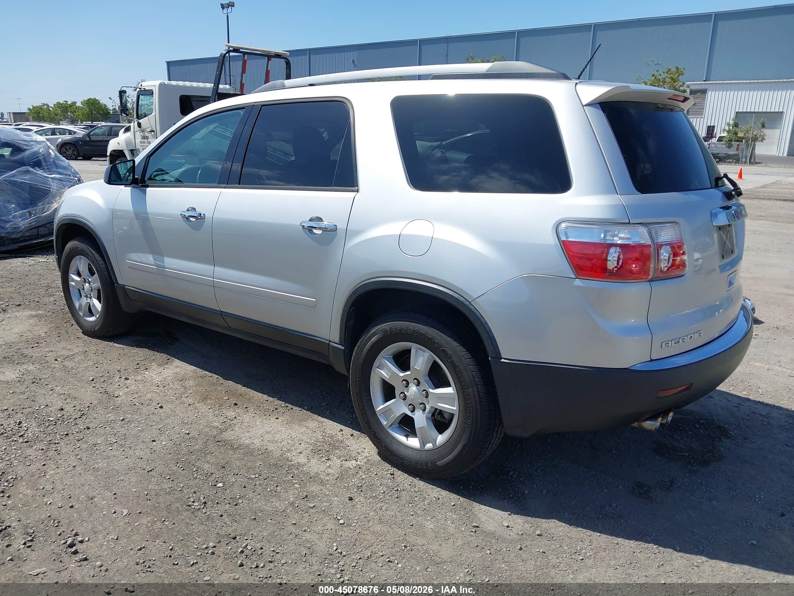 2012 Gmc Acadia Sl Silver vin: 1GKKRNED4CJ226763