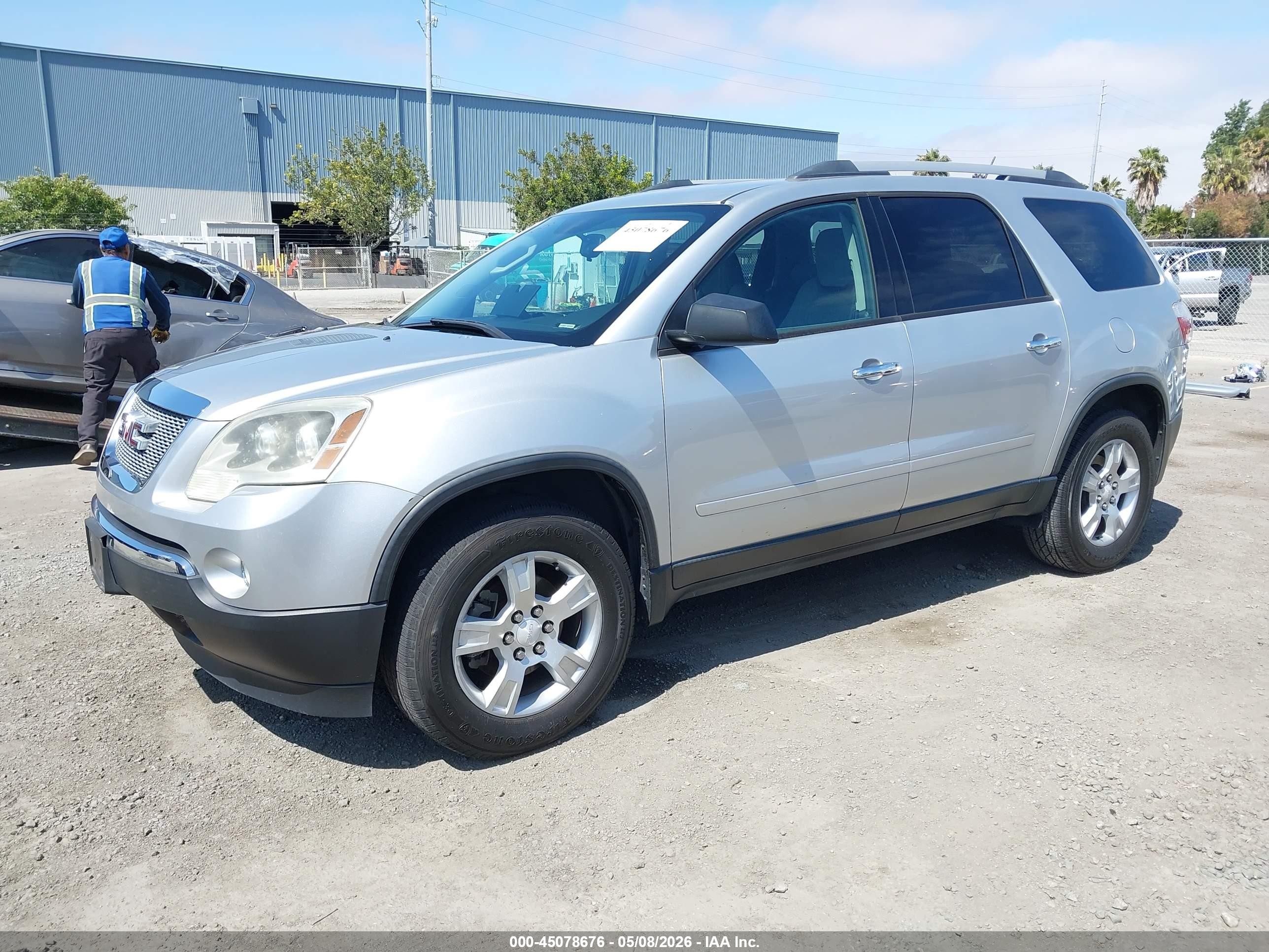 2012 Gmc Acadia Sl Silver vin: 1GKKRNED4CJ226763