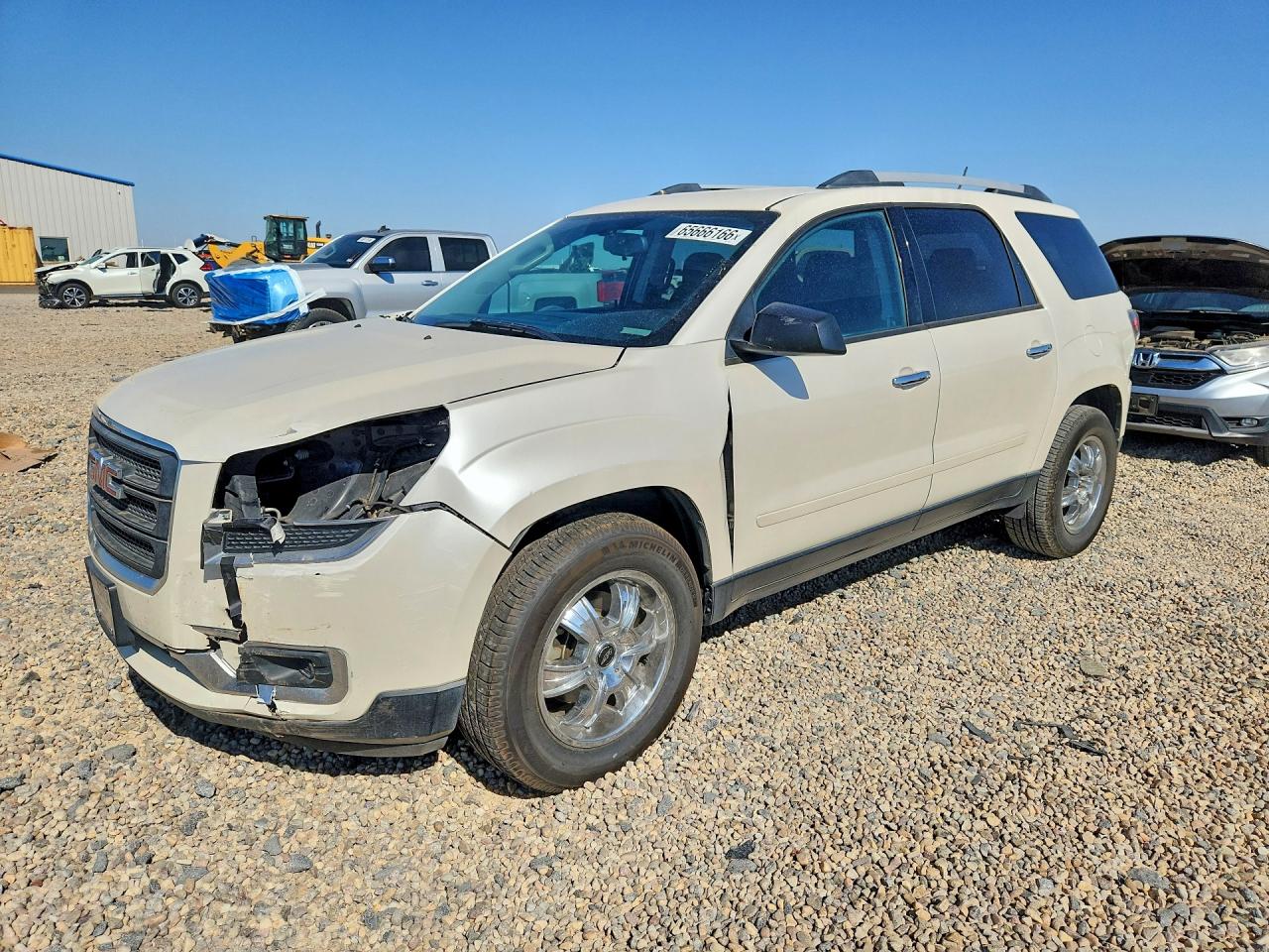 2013 Gmc Acadia Sle Белый vin: 1GKKRNED4DJ190011