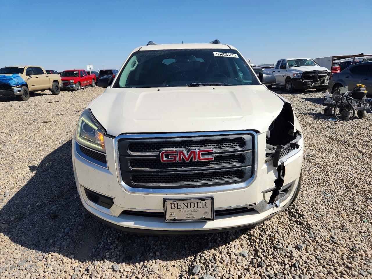 2013 Gmc Acadia Sle Белый vin: 1GKKRNED4DJ190011