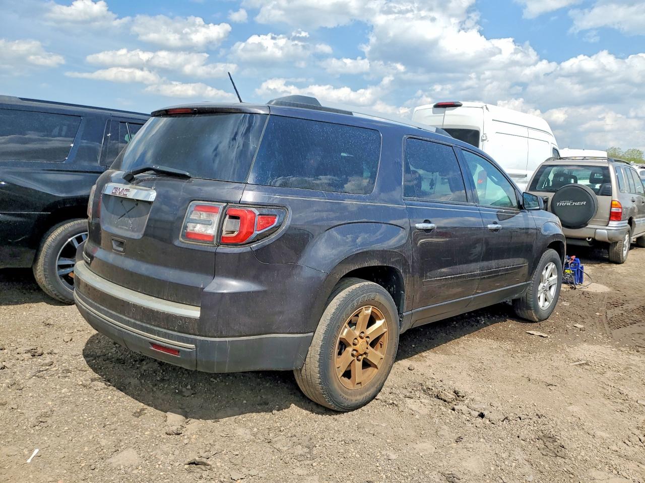 2014 Gmc Acadia Sle Blue vin: 1GKKRNED4EJ130263