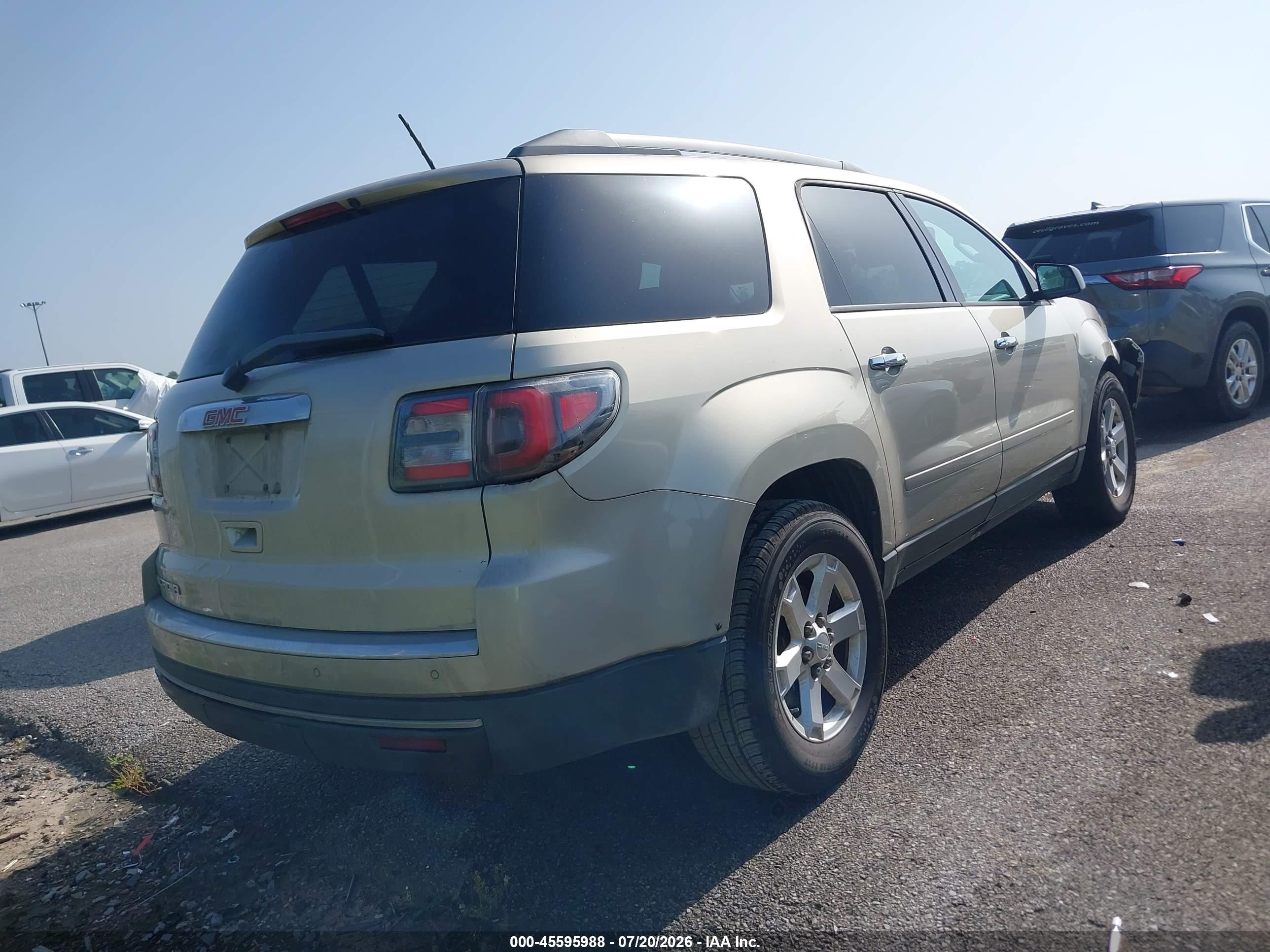 2014 Gmc Acadia Sle-1 Tan vin: 1GKKRNED4EJ215958