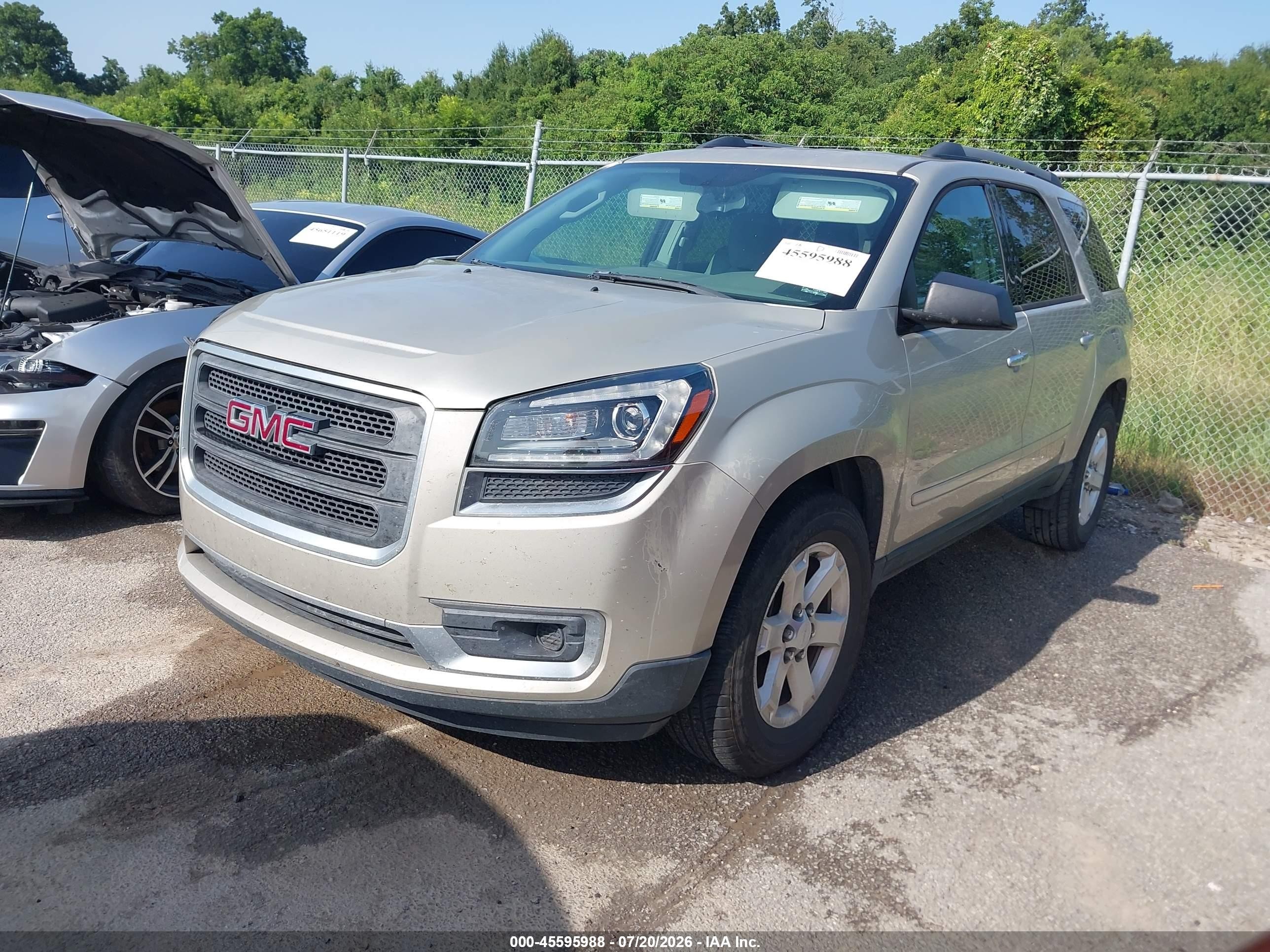 2014 Gmc Acadia Sle-1 Tan vin: 1GKKRNED4EJ215958