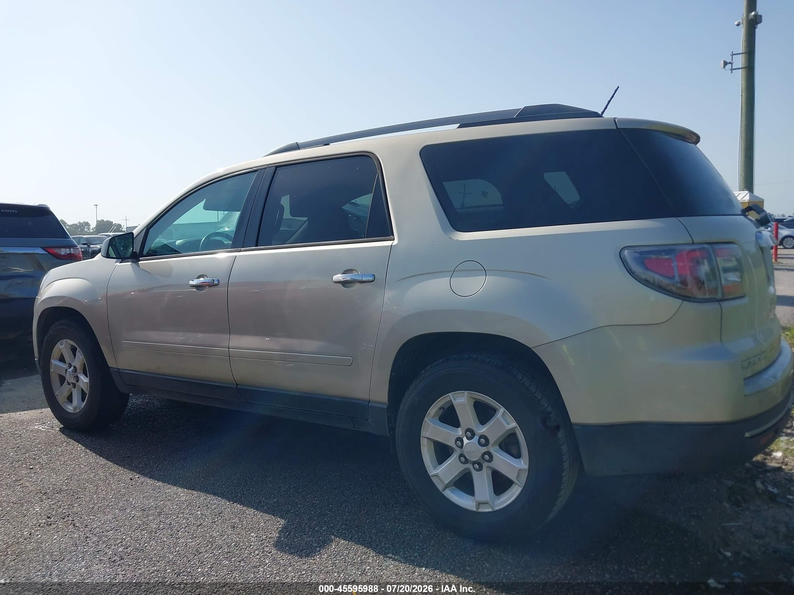 2014 Gmc Acadia Sle-1 Tan vin: 1GKKRNED4EJ215958
