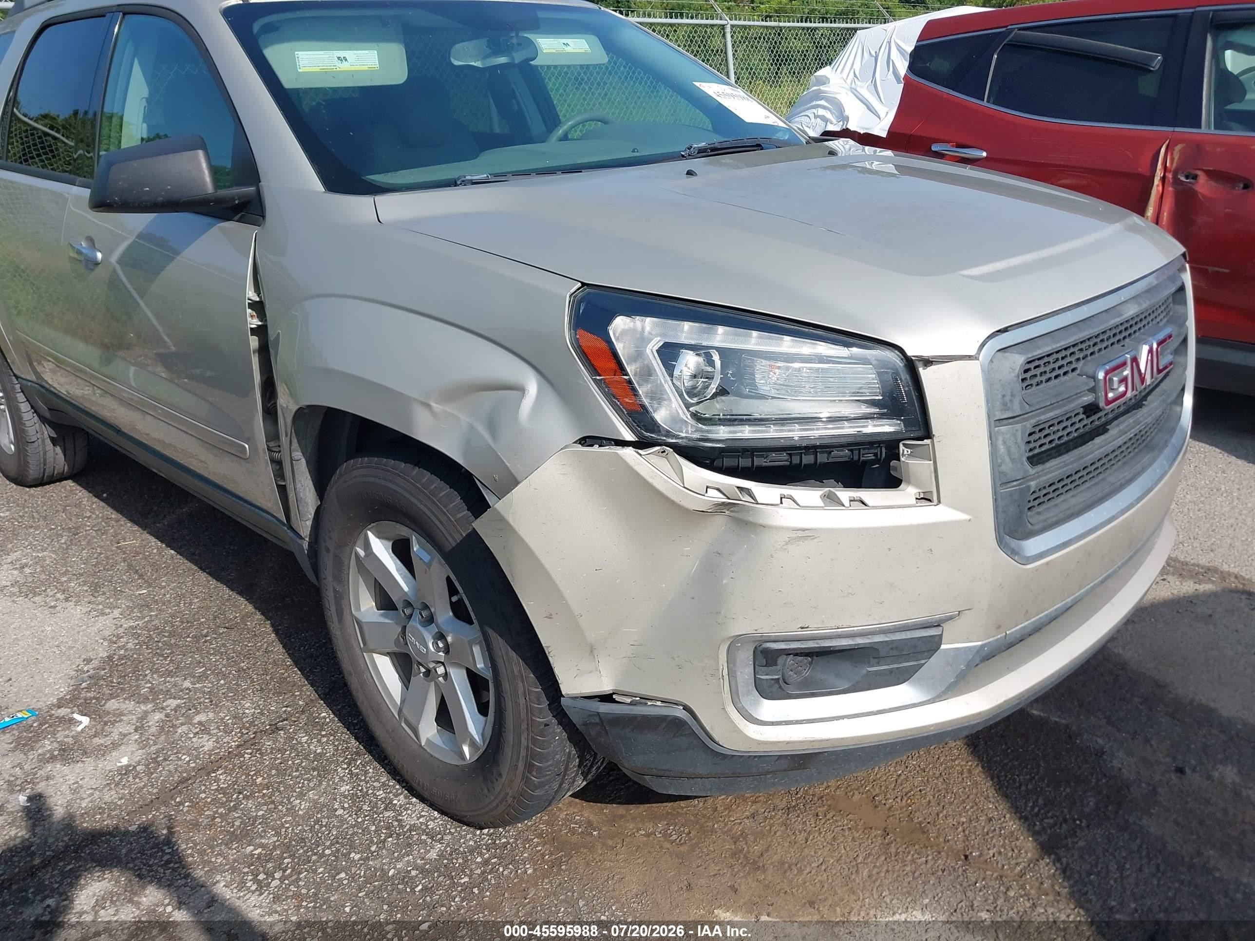 2014 Gmc Acadia Sle-1 Tan vin: 1GKKRNED4EJ215958