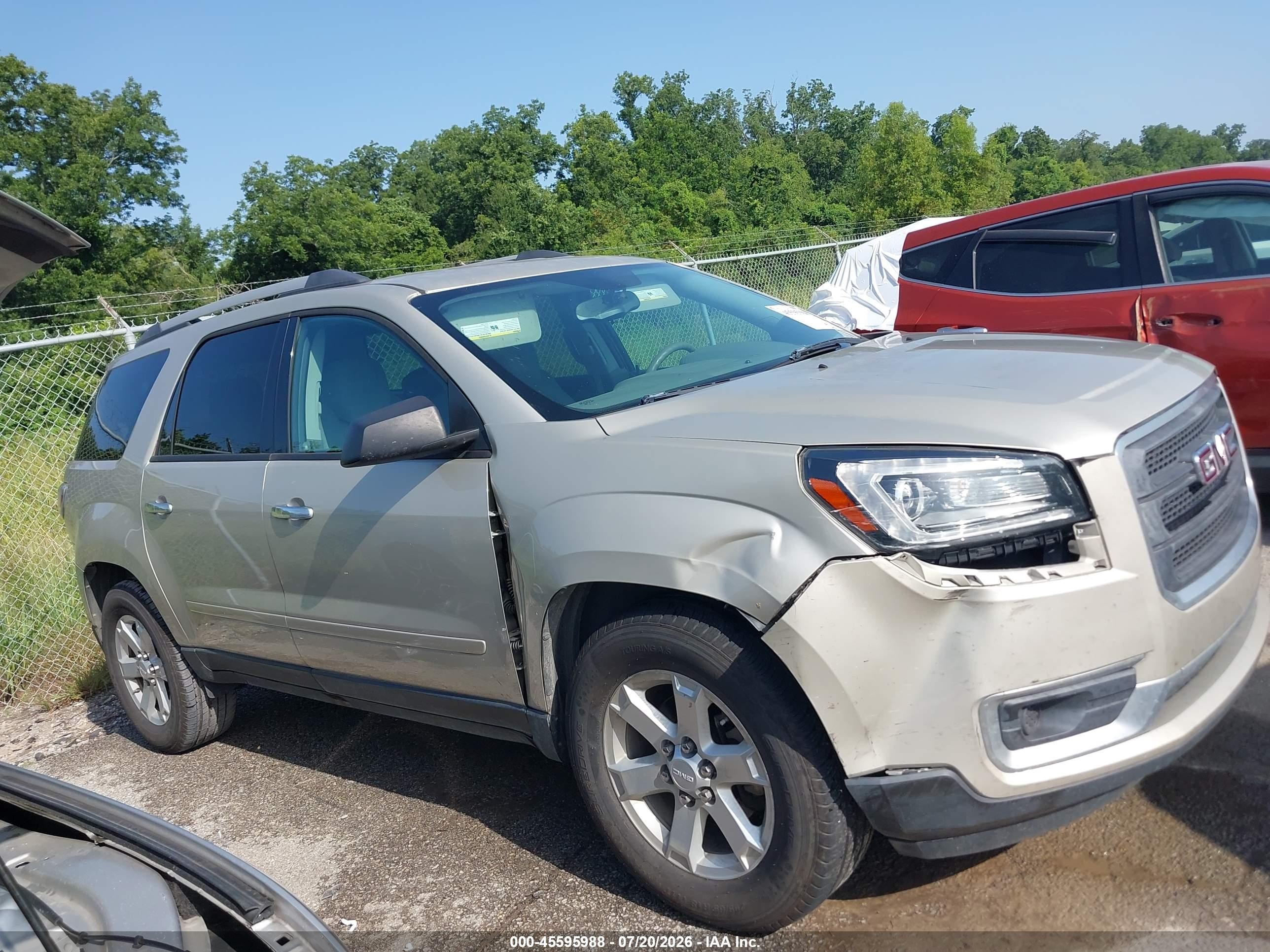 2014 Gmc Acadia Sle-1 Tan vin: 1GKKRNED4EJ215958