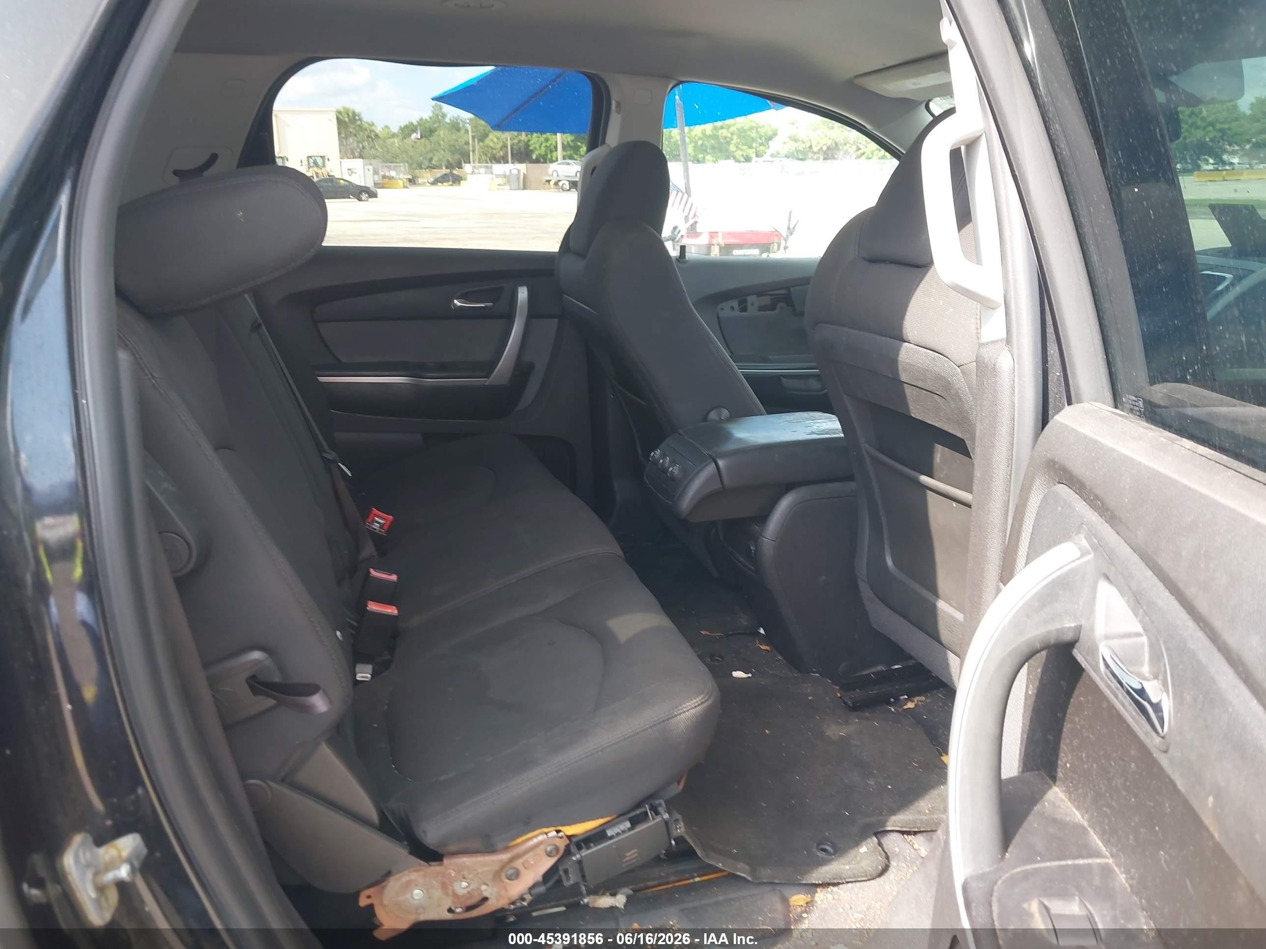 2012 Gmc Acadia Sl Black vin: 1GKKRNED5CJ414093