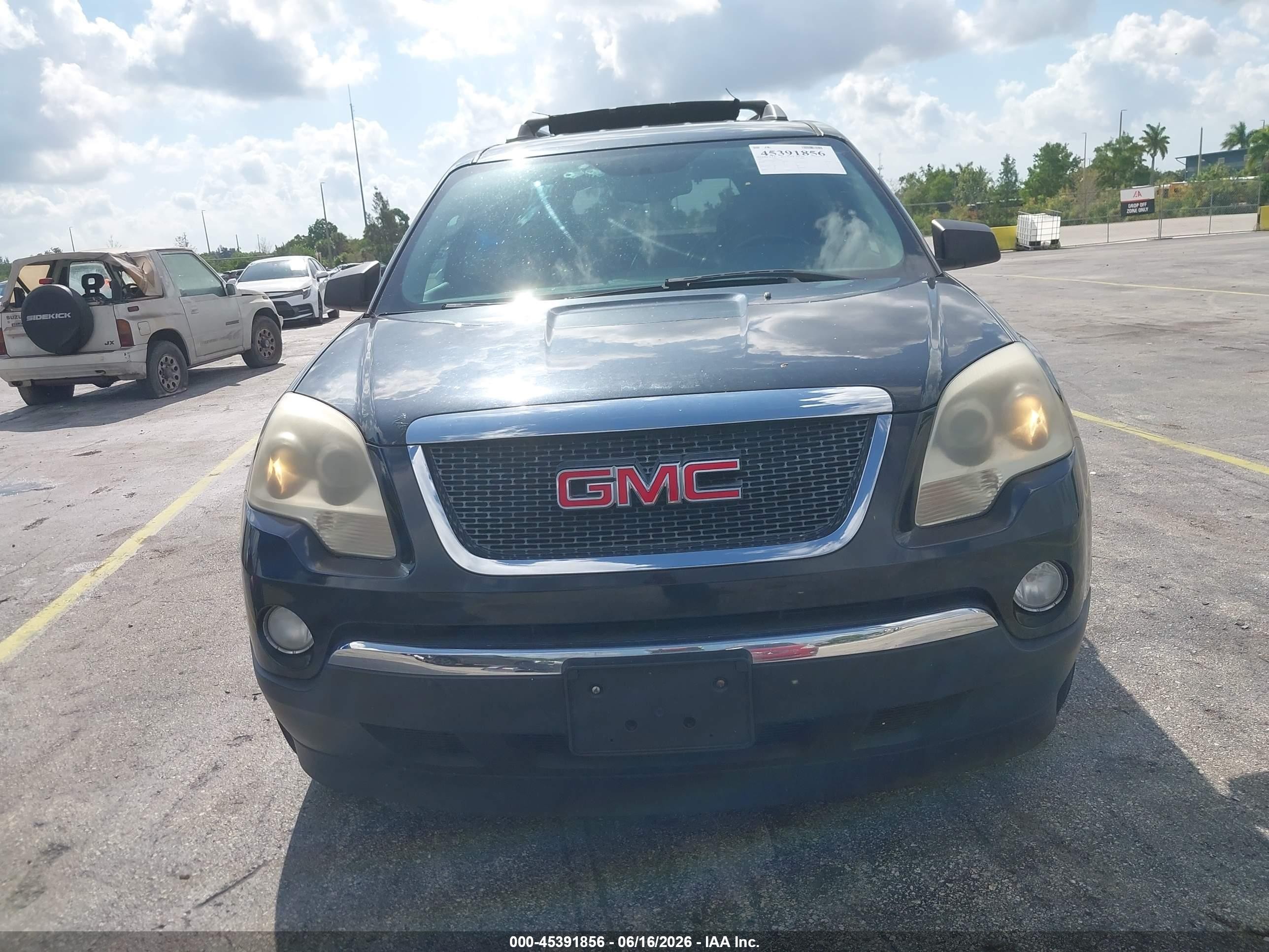 2012 Gmc Acadia Sl Black vin: 1GKKRNED5CJ414093
