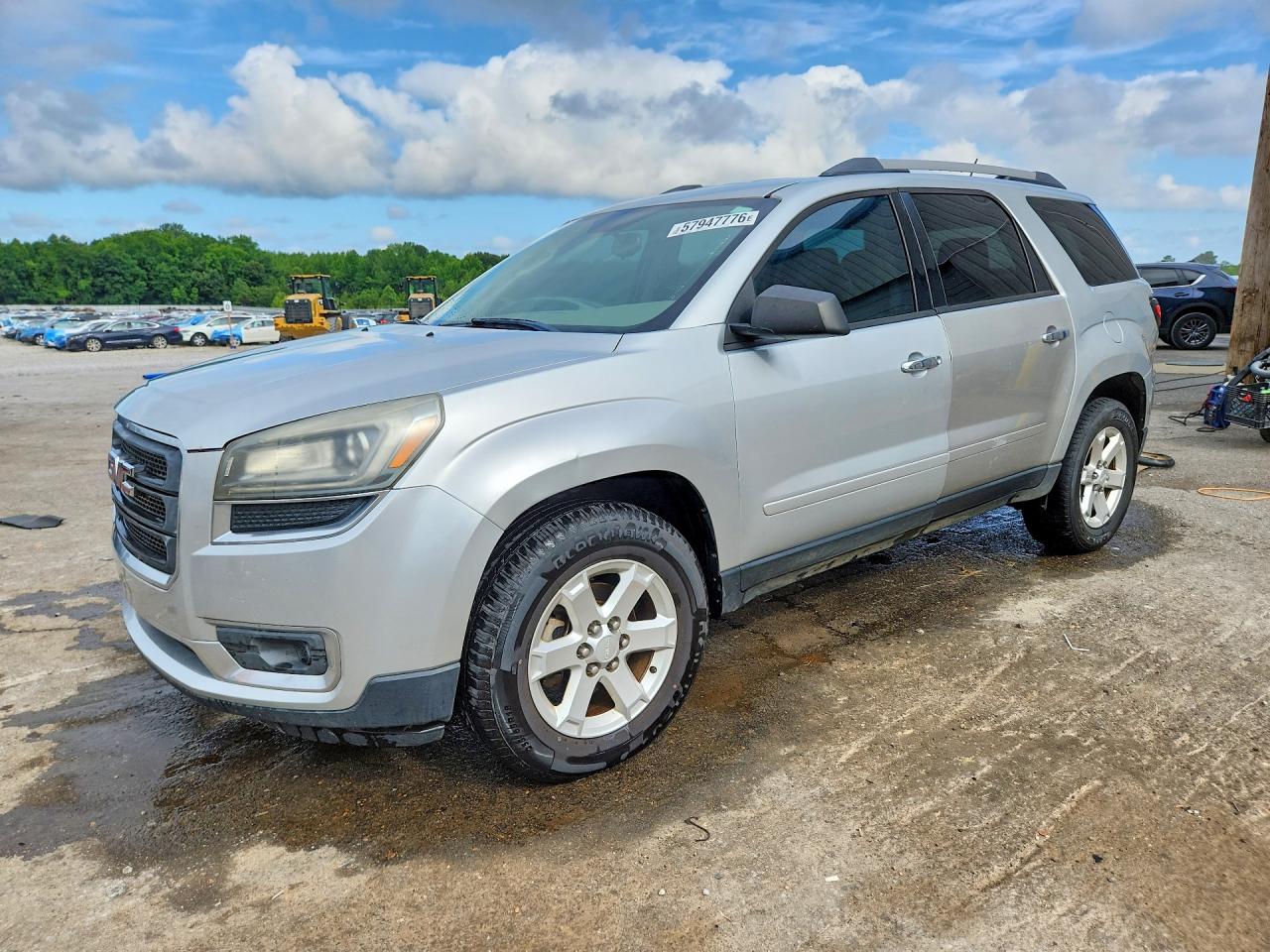 2013 Gmc Acadia Sle Silver vin: 1GKKRNED5DJ257375