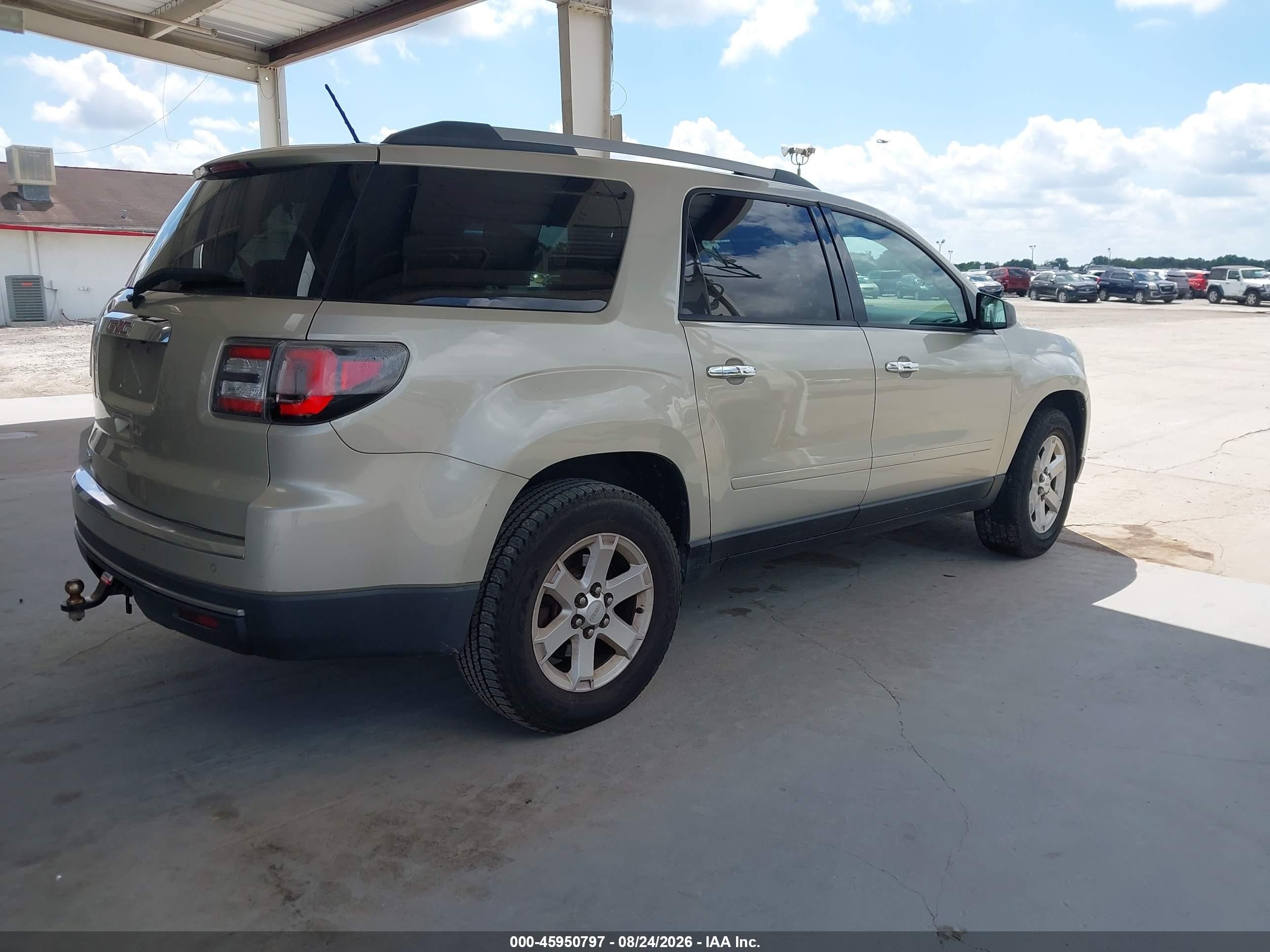 2015 Gmc Acadia Sle-1 Gold vin: 1GKKRNED5FJ136316