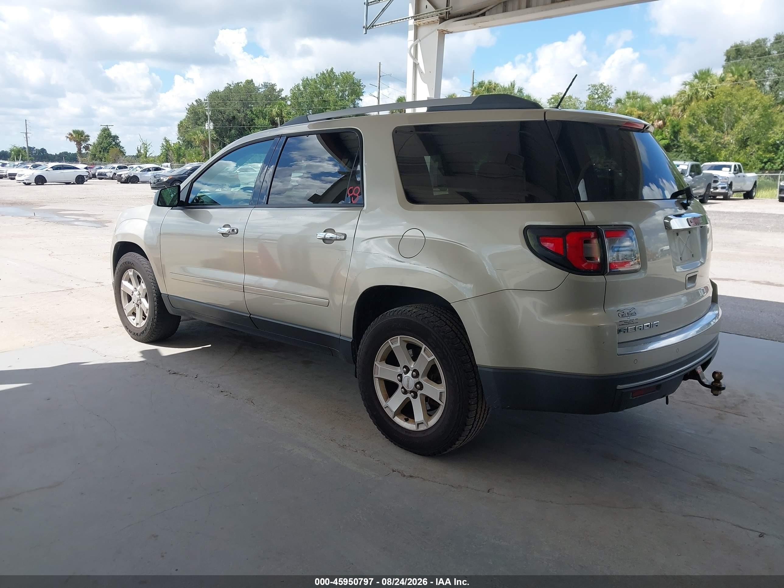 2015 Gmc Acadia Sle-1 Gold vin: 1GKKRNED5FJ136316