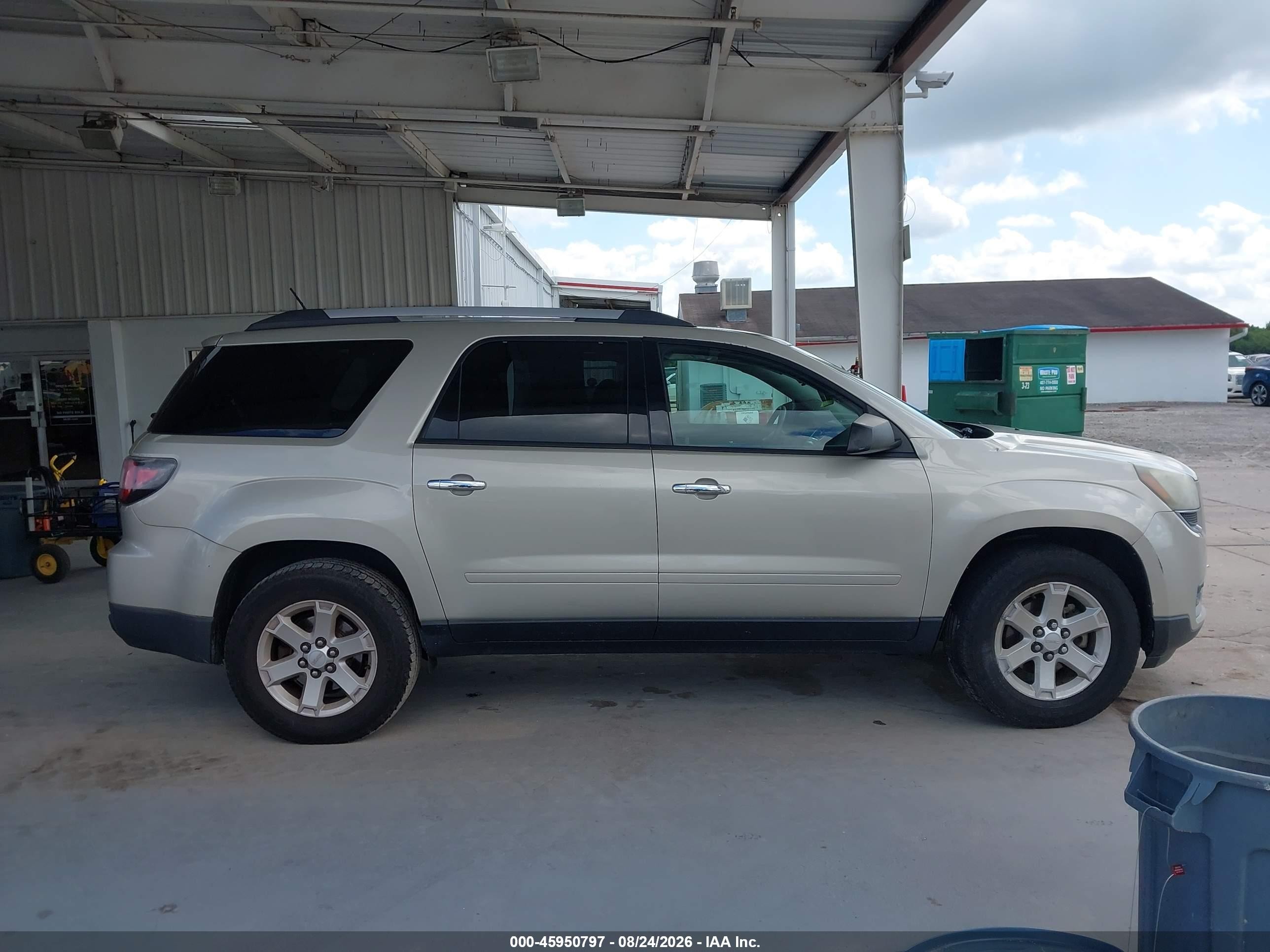 2015 Gmc Acadia Sle-1 Gold vin: 1GKKRNED5FJ136316