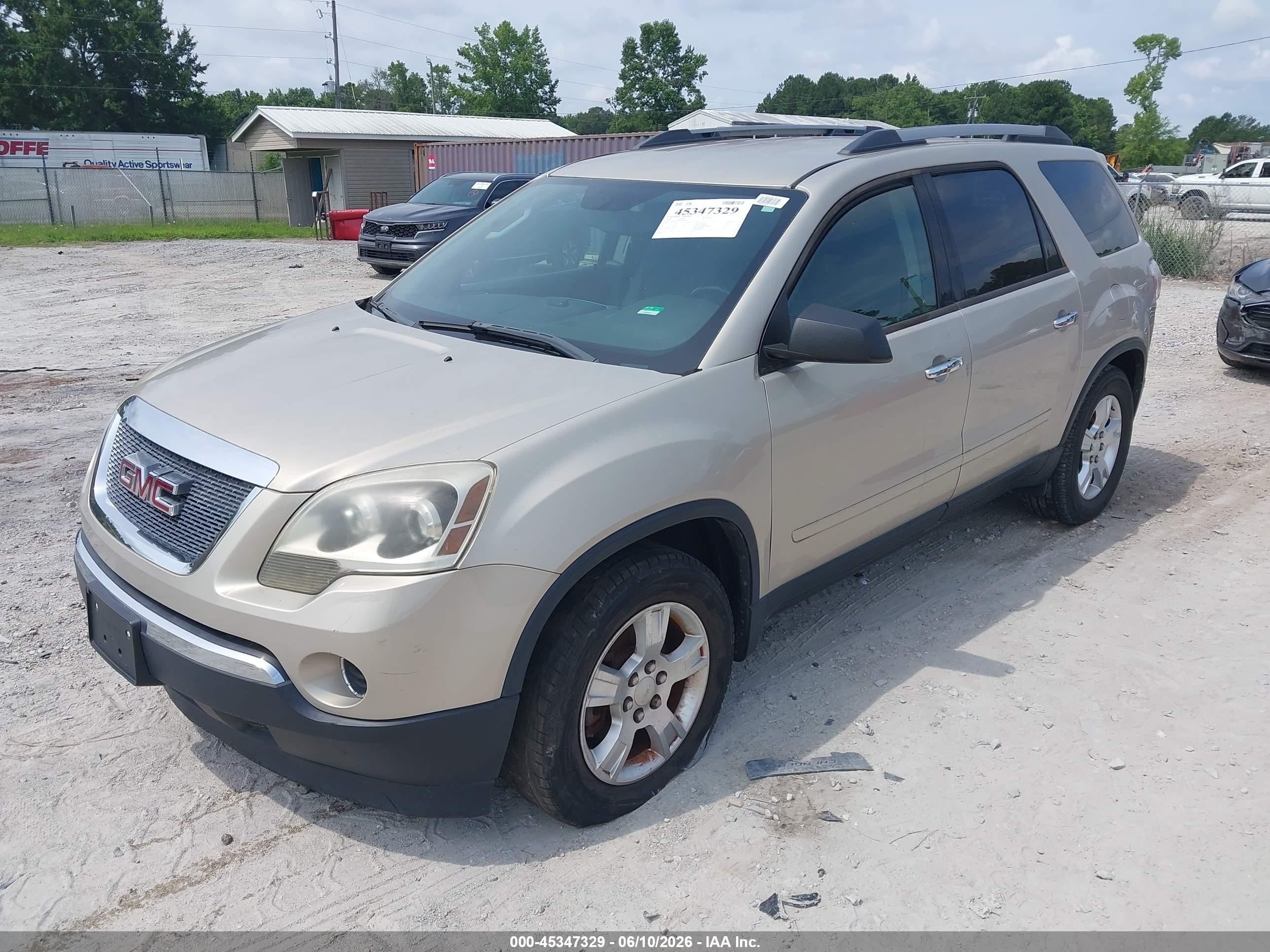 2011 Gmc Acadia Sl Champagne vin: 1GKKRNED6BJ268933