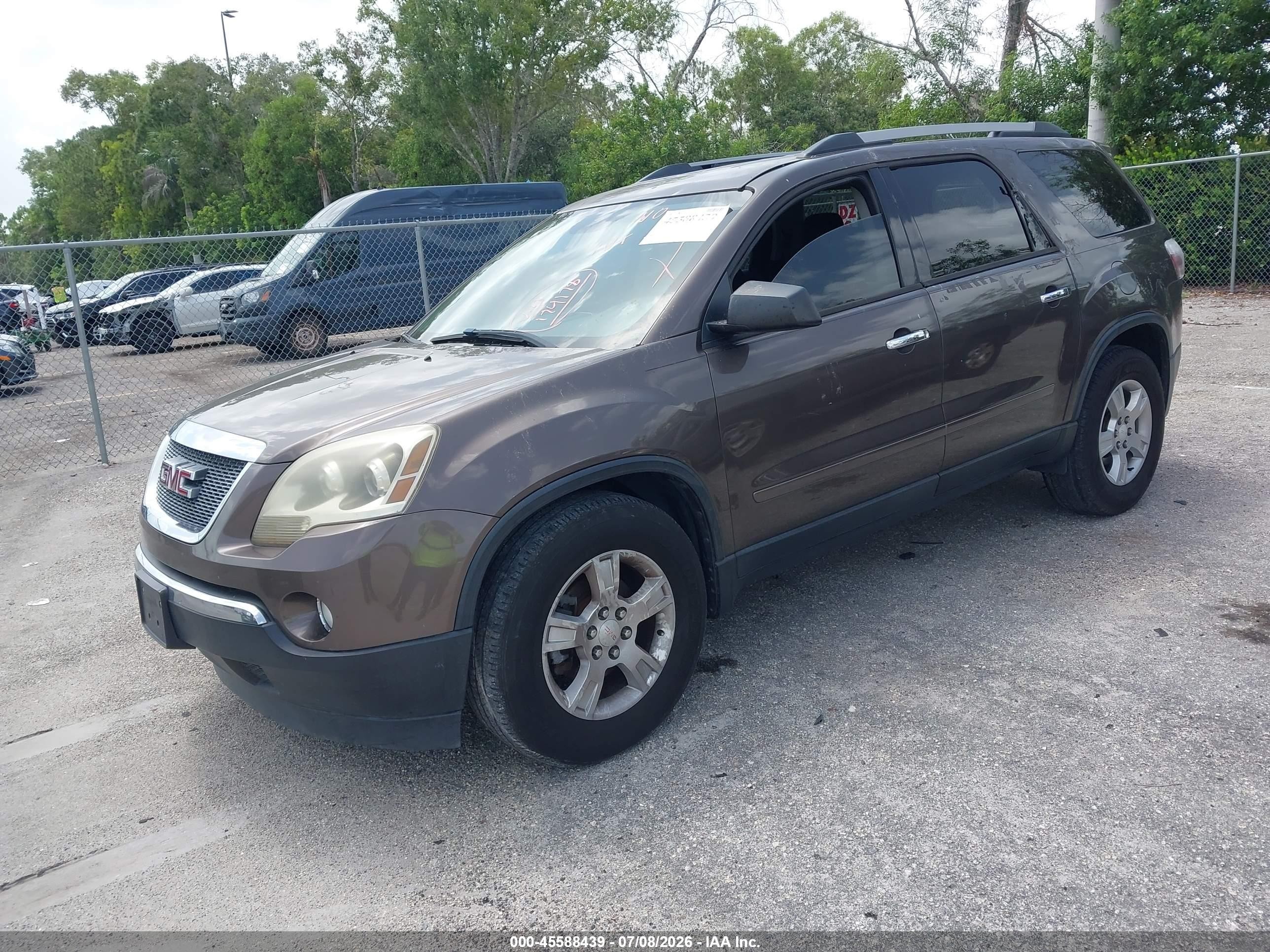 2012 Gmc Acadia Sl Brown vin: 1GKKRNED6CJ174178