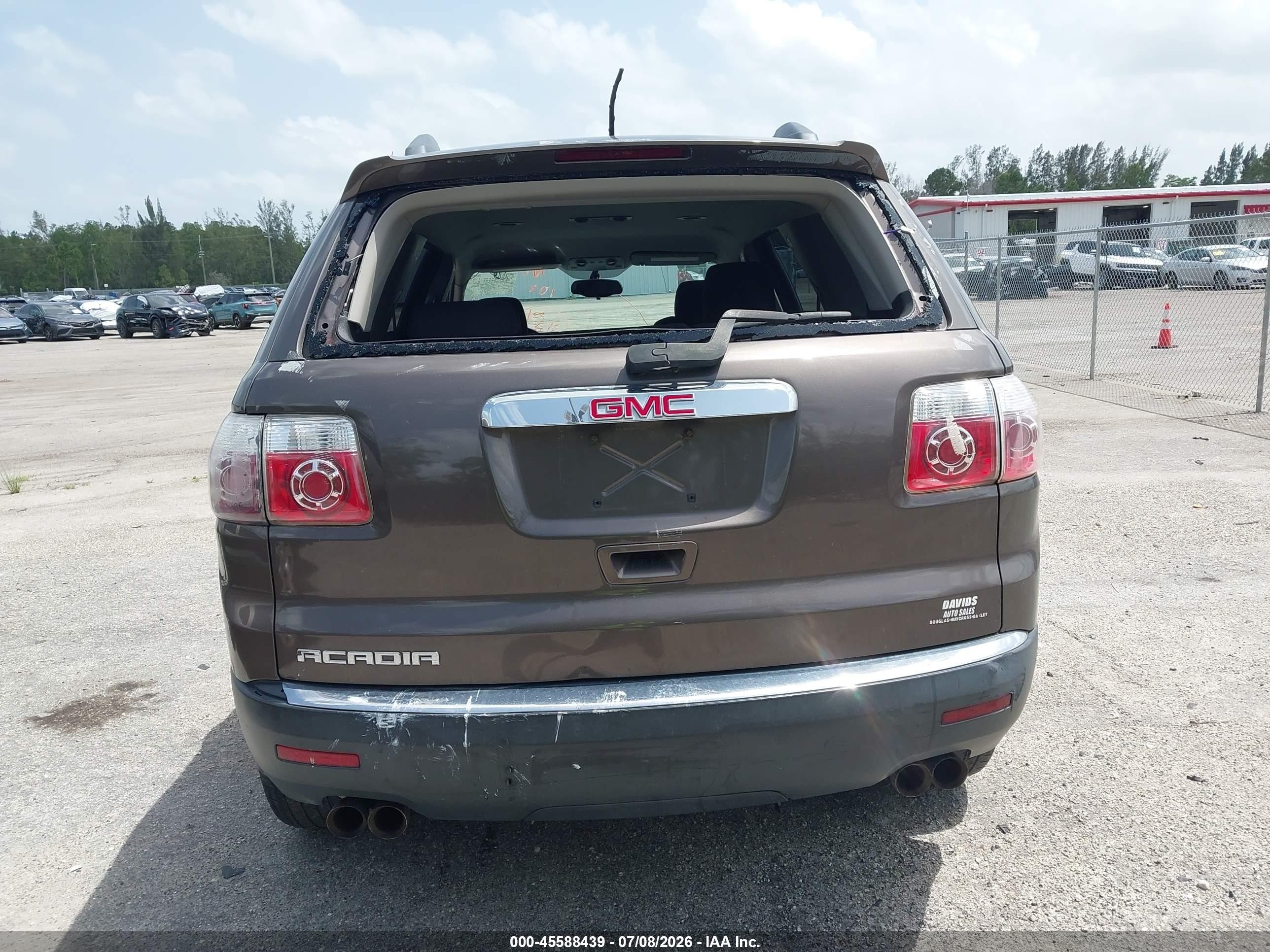 2012 Gmc Acadia Sl Brown vin: 1GKKRNED6CJ174178