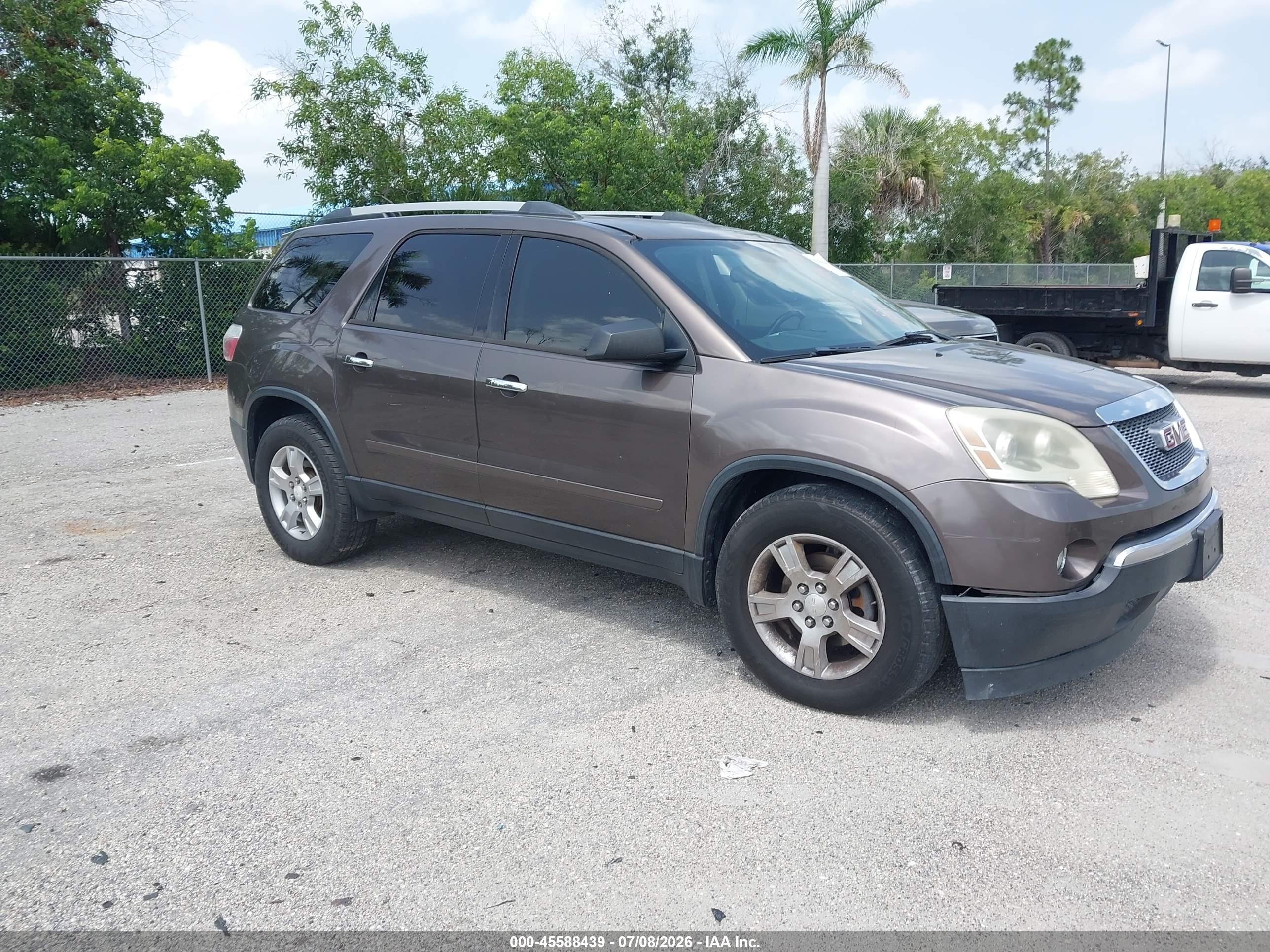 2012 Gmc Acadia Sl Brown vin: 1GKKRNED6CJ174178