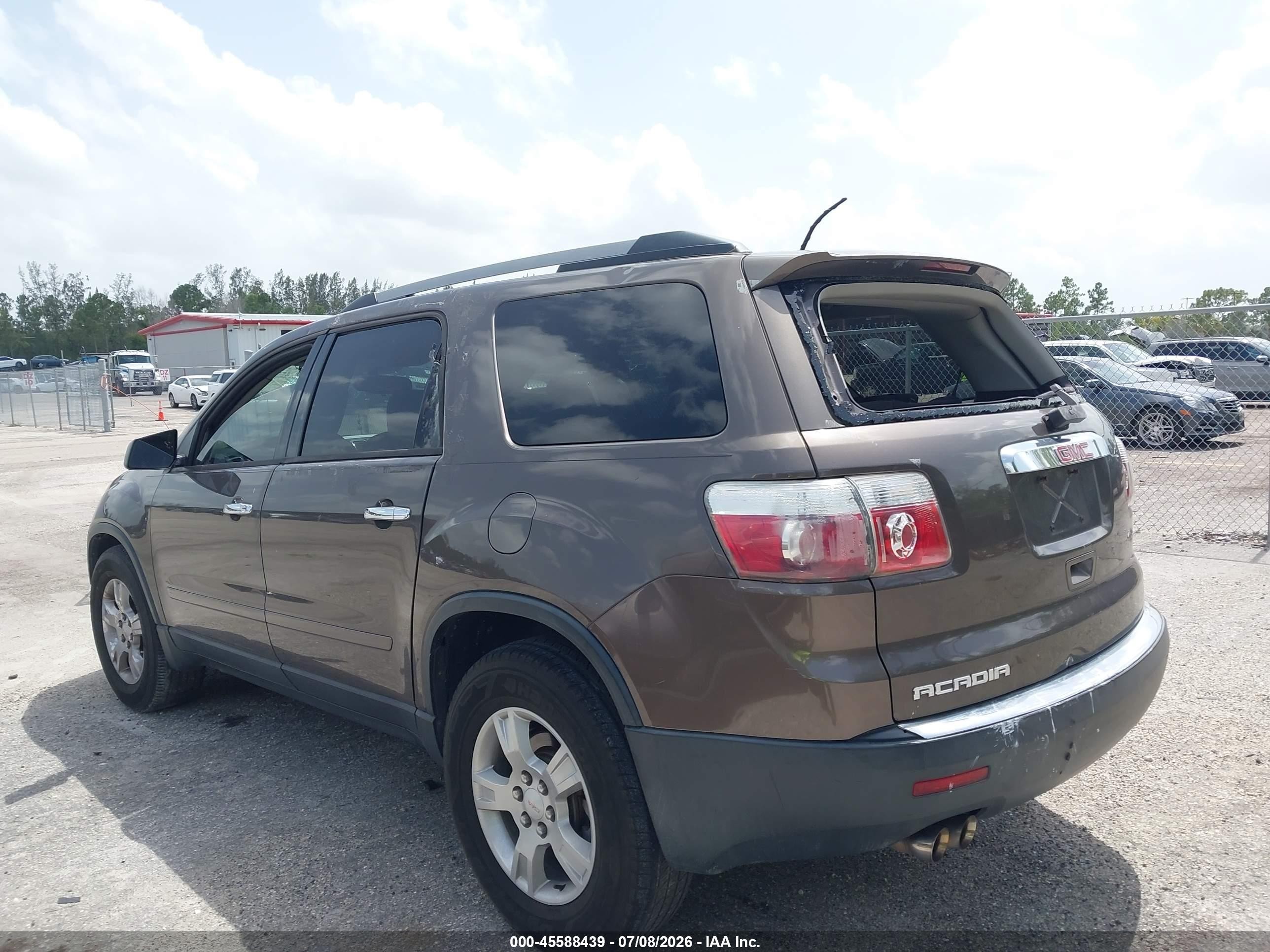 2012 Gmc Acadia Sl Brown vin: 1GKKRNED6CJ174178