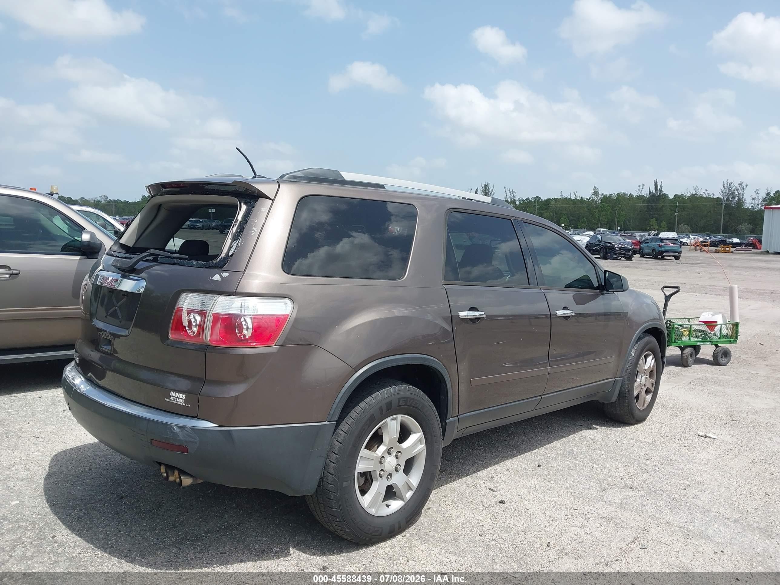2012 Gmc Acadia Sl Brown vin: 1GKKRNED6CJ174178