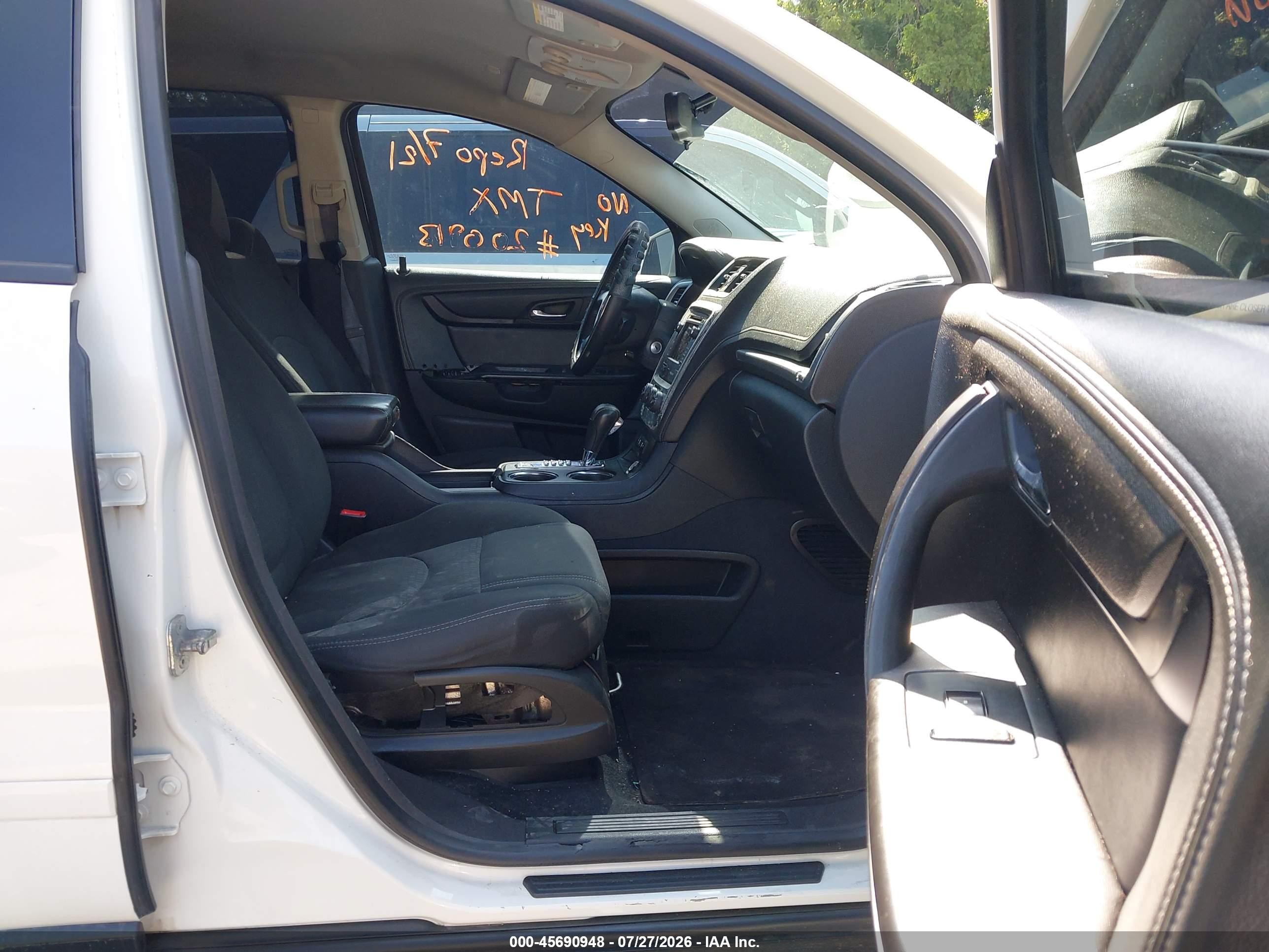 2014 Gmc Acadia Sle-1 White vin: 1GKKRNED6EJ200913