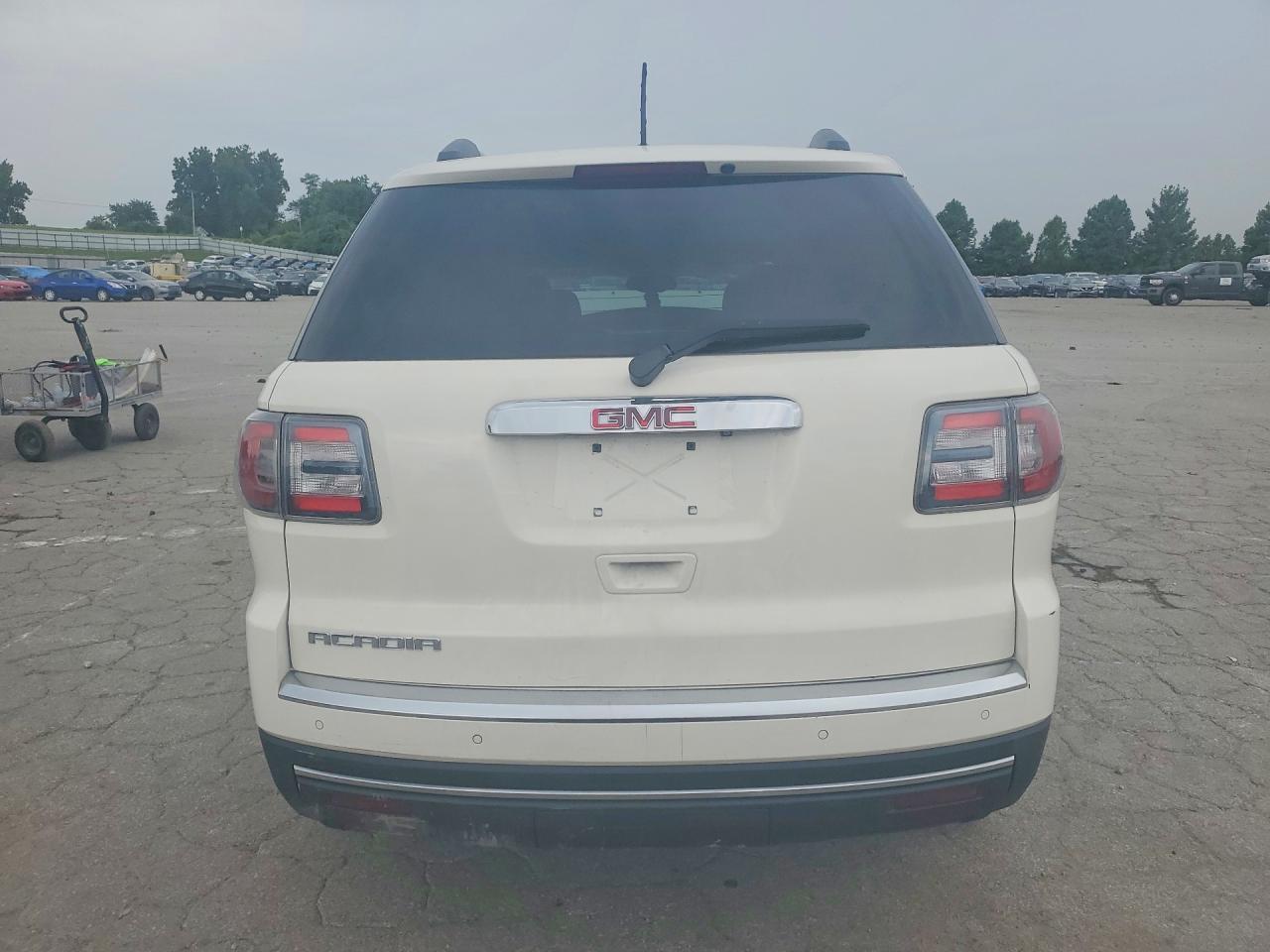 2015 Gmc Acadia Sle White vin: 1GKKRNED7FJ118903