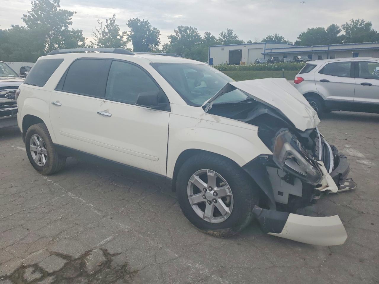 2015 Gmc Acadia Sle White vin: 1GKKRNED7FJ118903