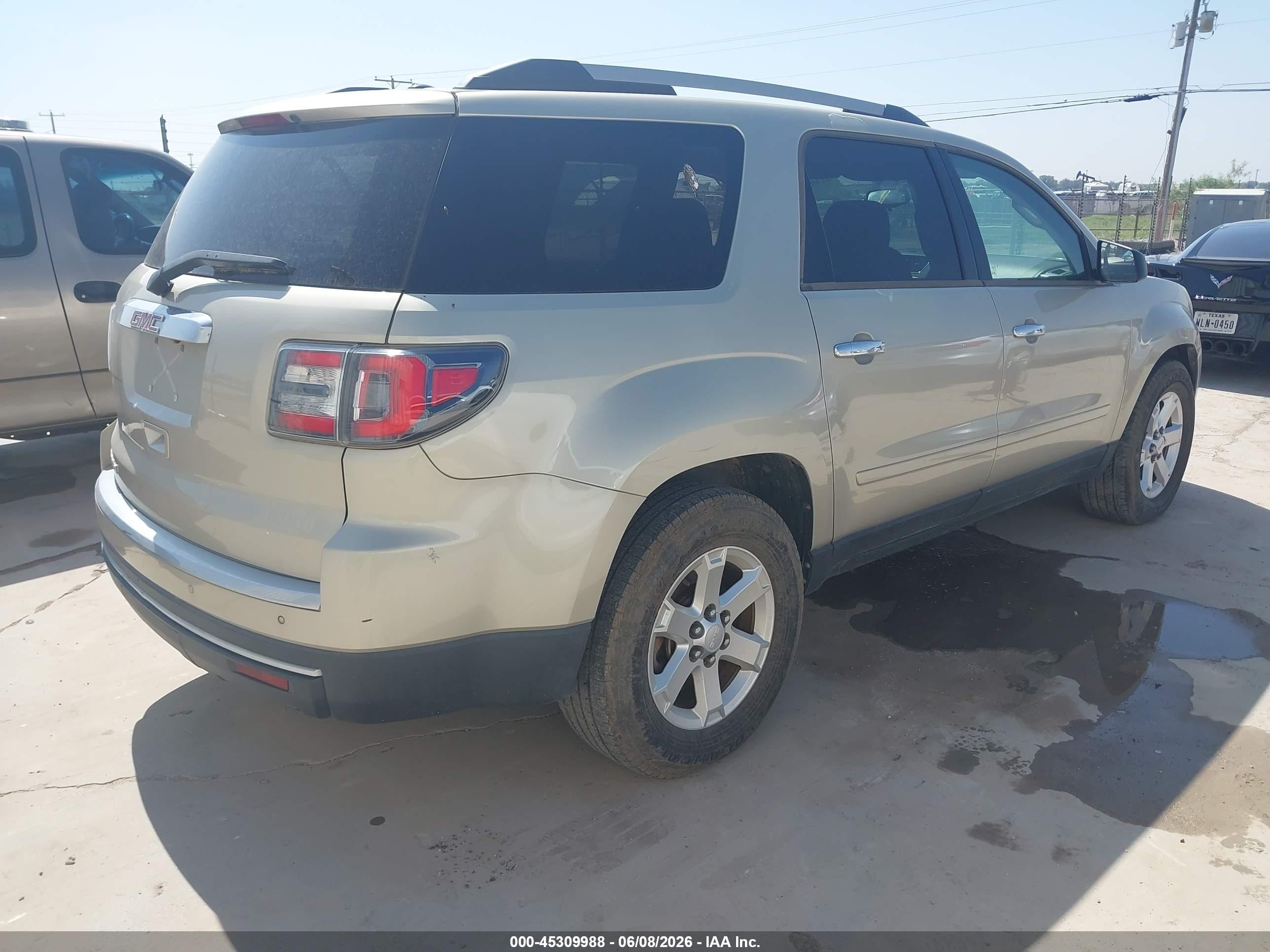 2015 Gmc Acadia Sle-1 Beige vin: 1GKKRNED7FJ187641