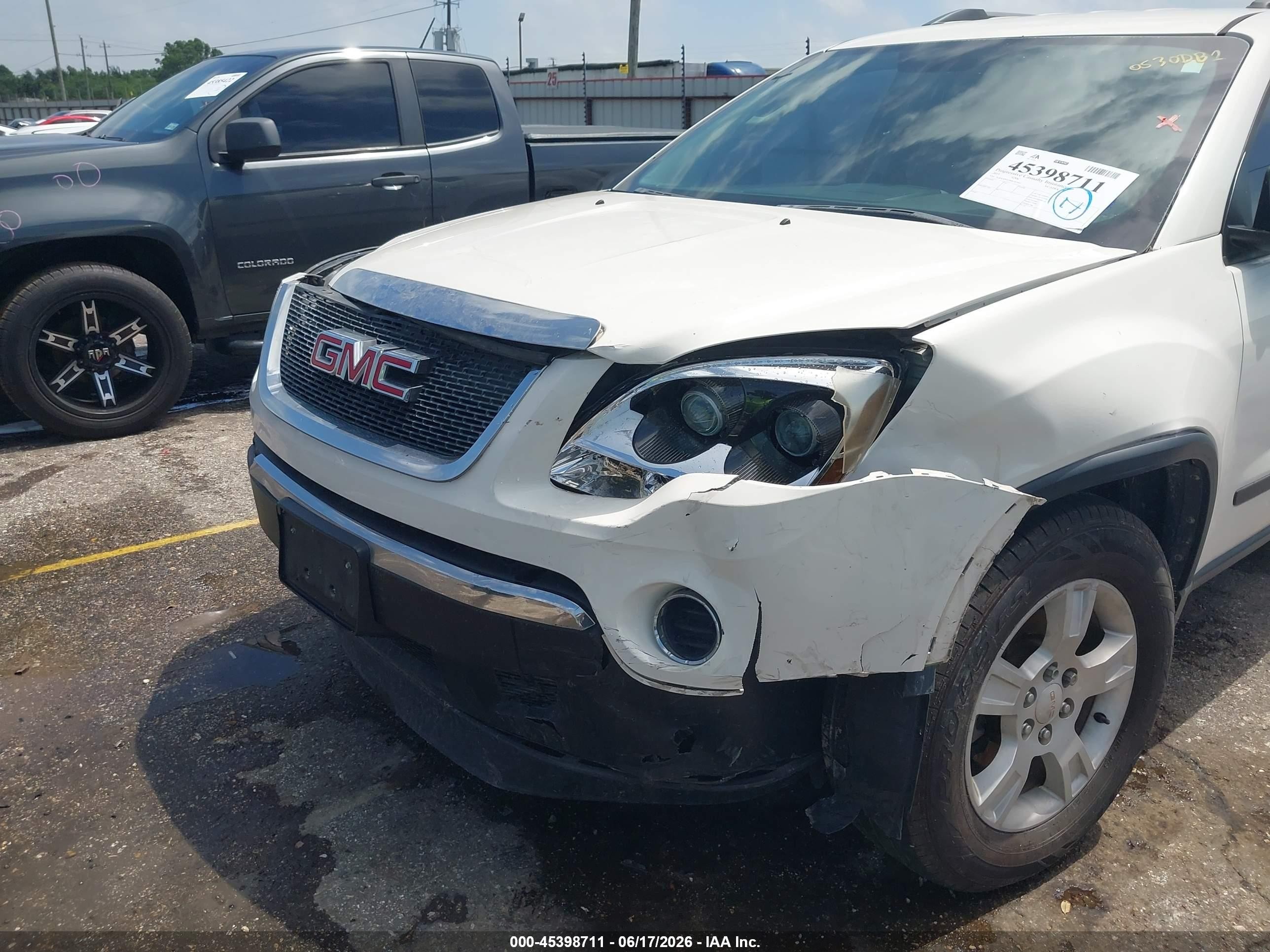 2011 Gmc Acadia Sl Black vin: 1GKKRNED8BJ367642