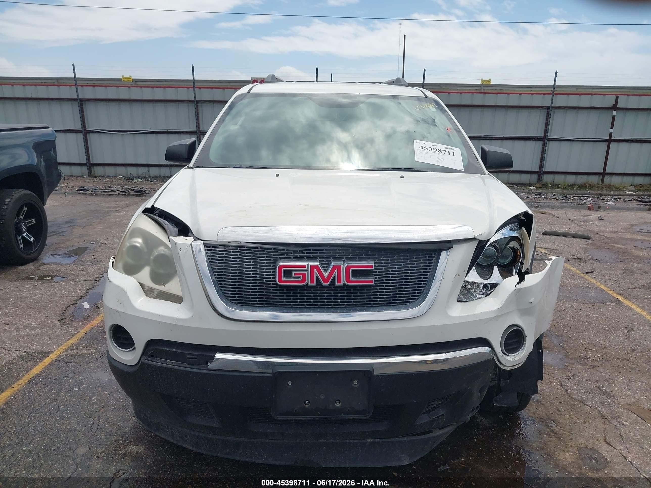 2011 Gmc Acadia Sl Black vin: 1GKKRNED8BJ367642
