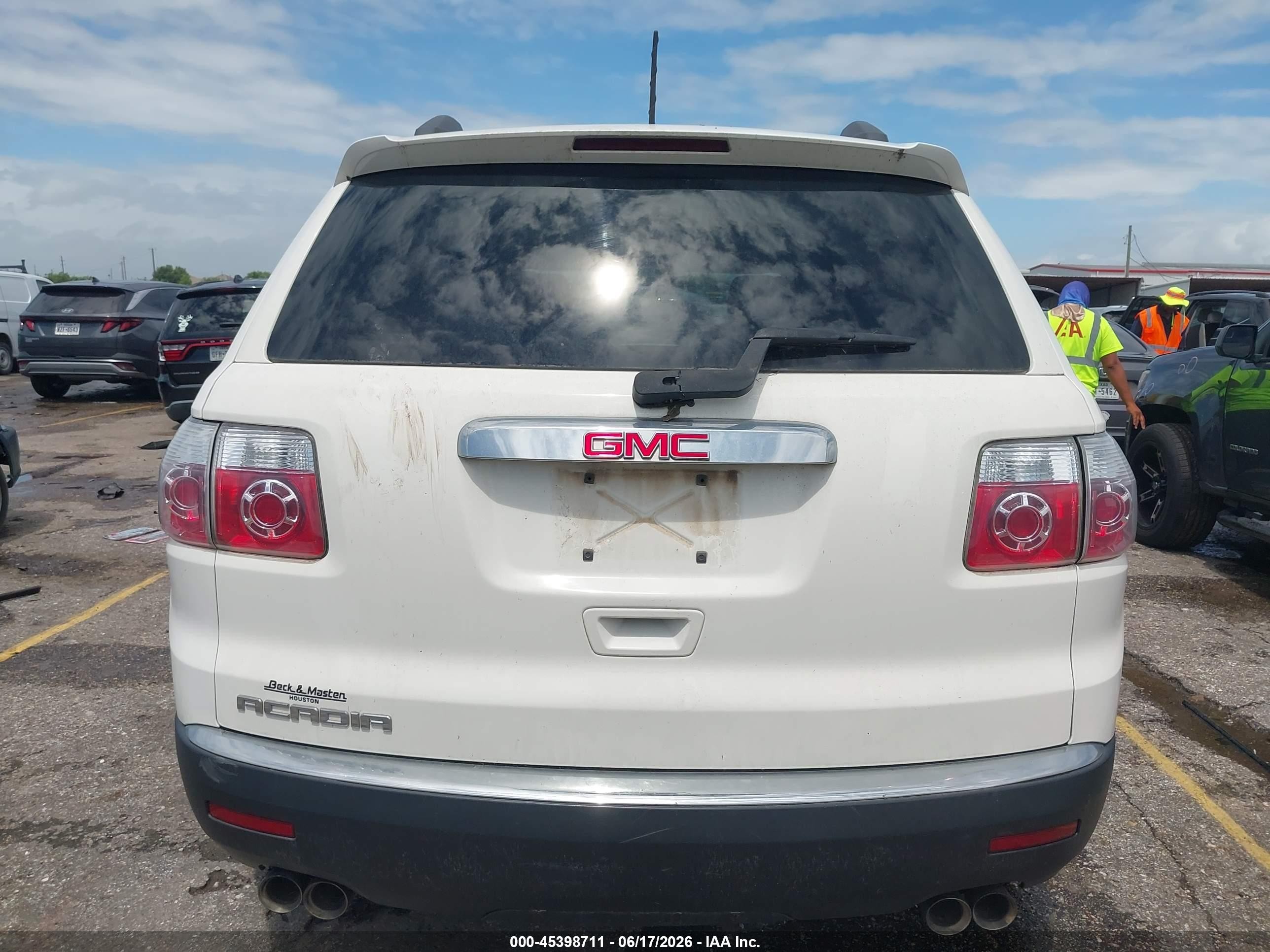 2011 Gmc Acadia Sl Black vin: 1GKKRNED8BJ367642