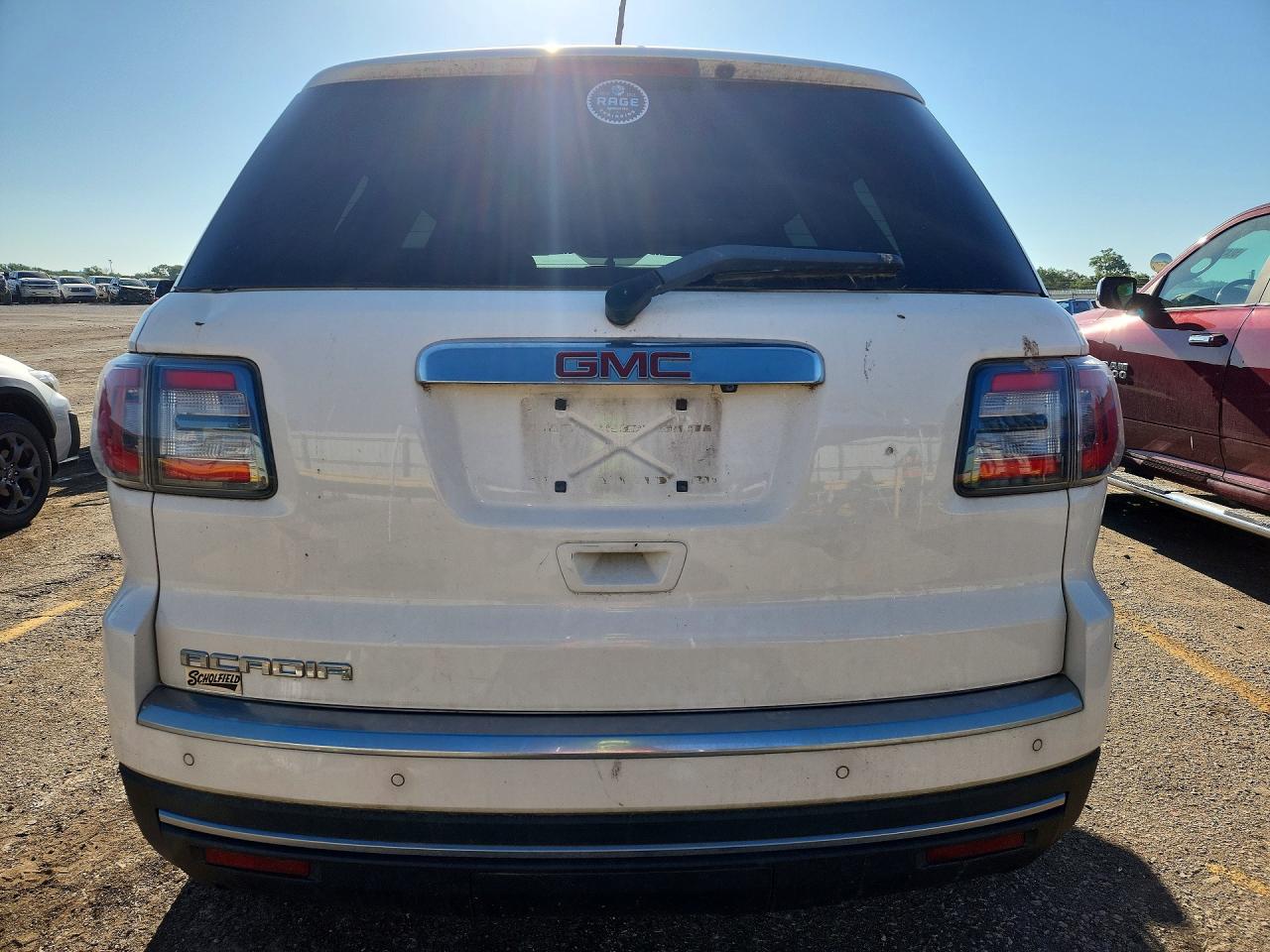 2014 Gmc Acadia Sle White vin: 1GKKRNED8EJ267366