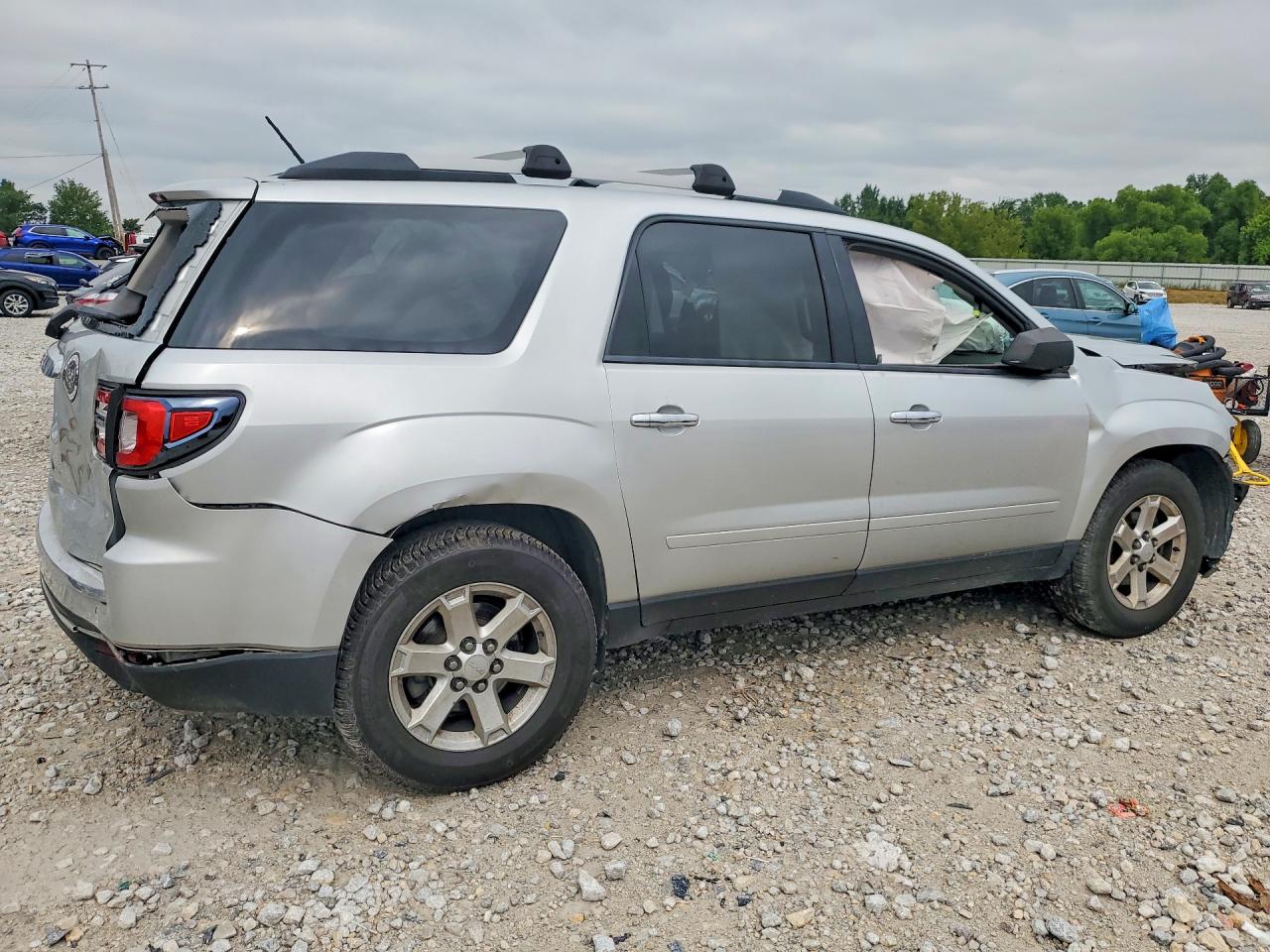 2015 Gmc Acadia Sle Silver vin: 1GKKRNED8FJ158830