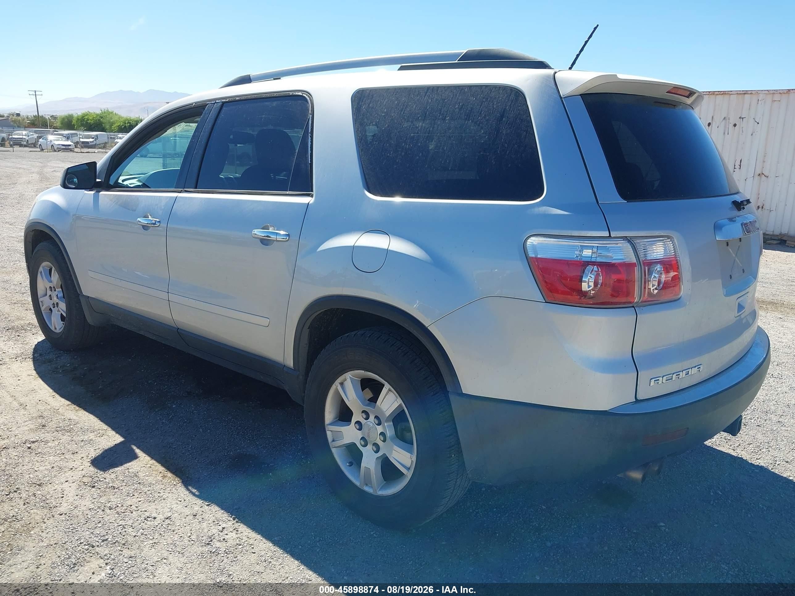2011 Gmc Acadia Sl Silver vin: 1GKKRNED9BJ116306