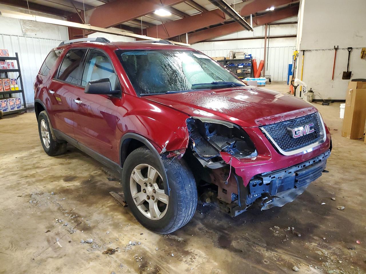 2011 Gmc Acadia Sle Red vin: 1GKKRNED9BJ225185
