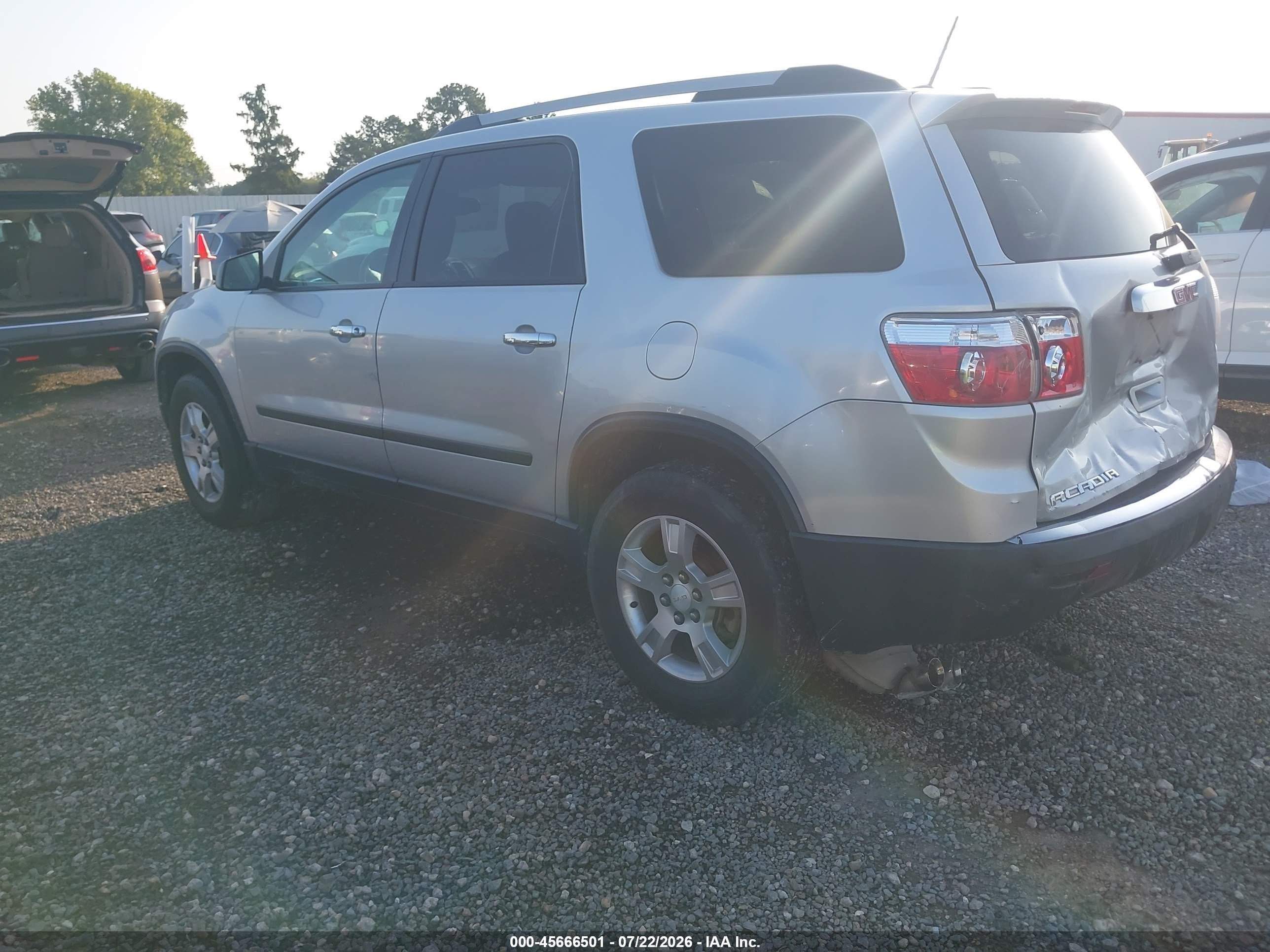 2011 Gmc Acadia Sl Silver vin: 1GKKRNED9BJ281160